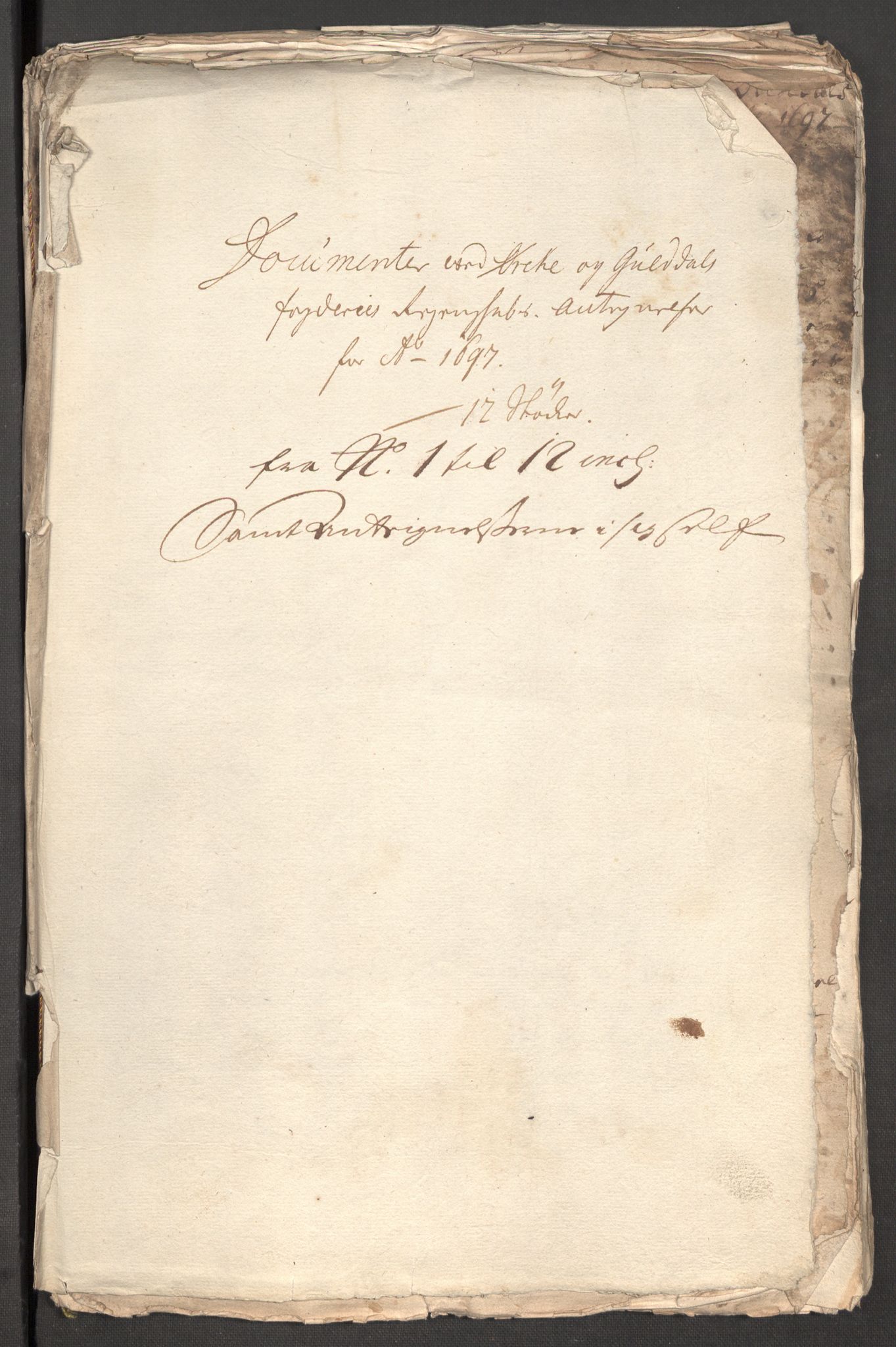 Rentekammeret inntil 1814, Reviderte regnskaper, Fogderegnskap, RA/EA-4092/R60/L3947: Fogderegnskap Orkdal og Gauldal, 1697, p. 224