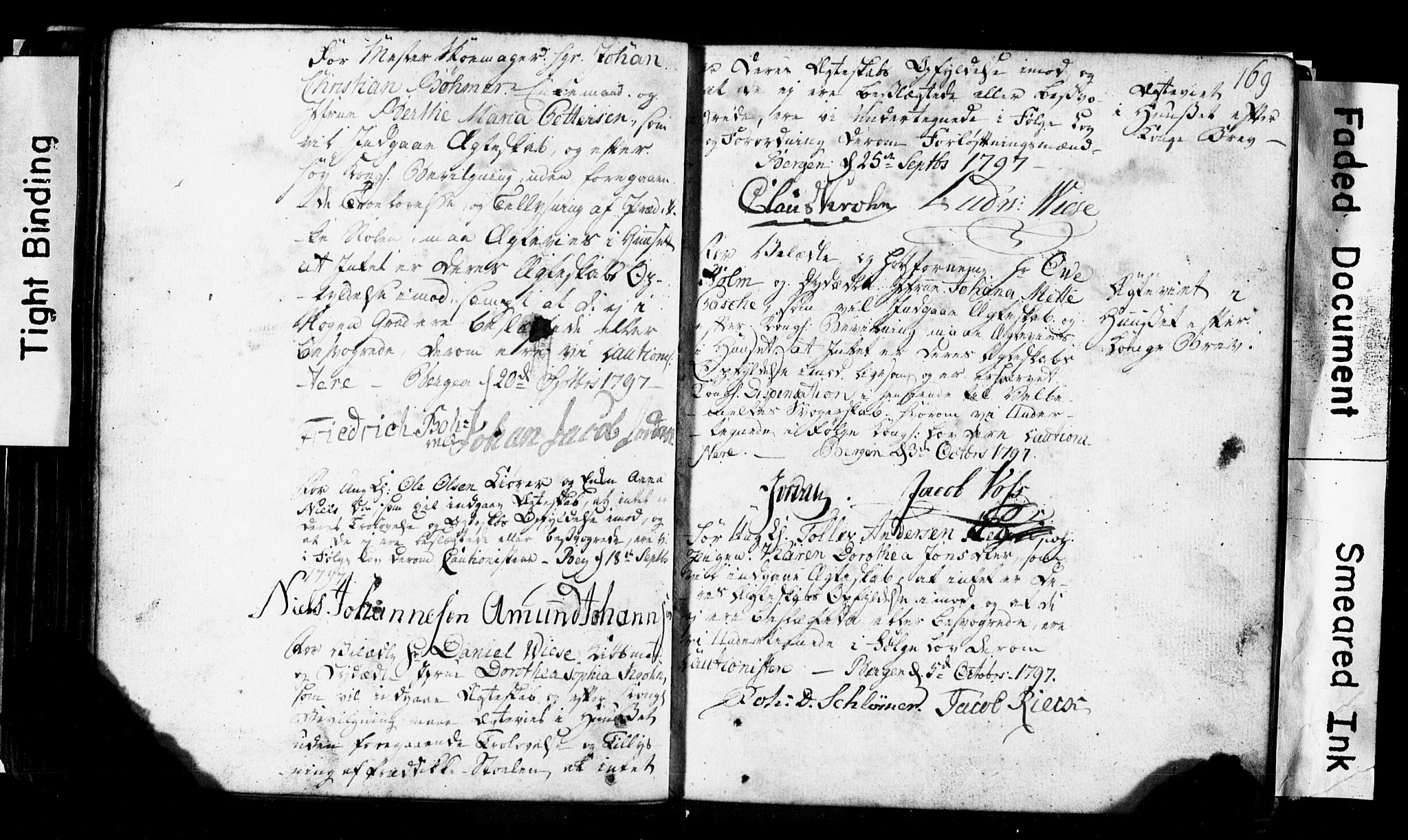 Korskirken sokneprestembete, AV/SAB-A-76101: Best man's statements no. II.5.1, 1776-1816, p. 169