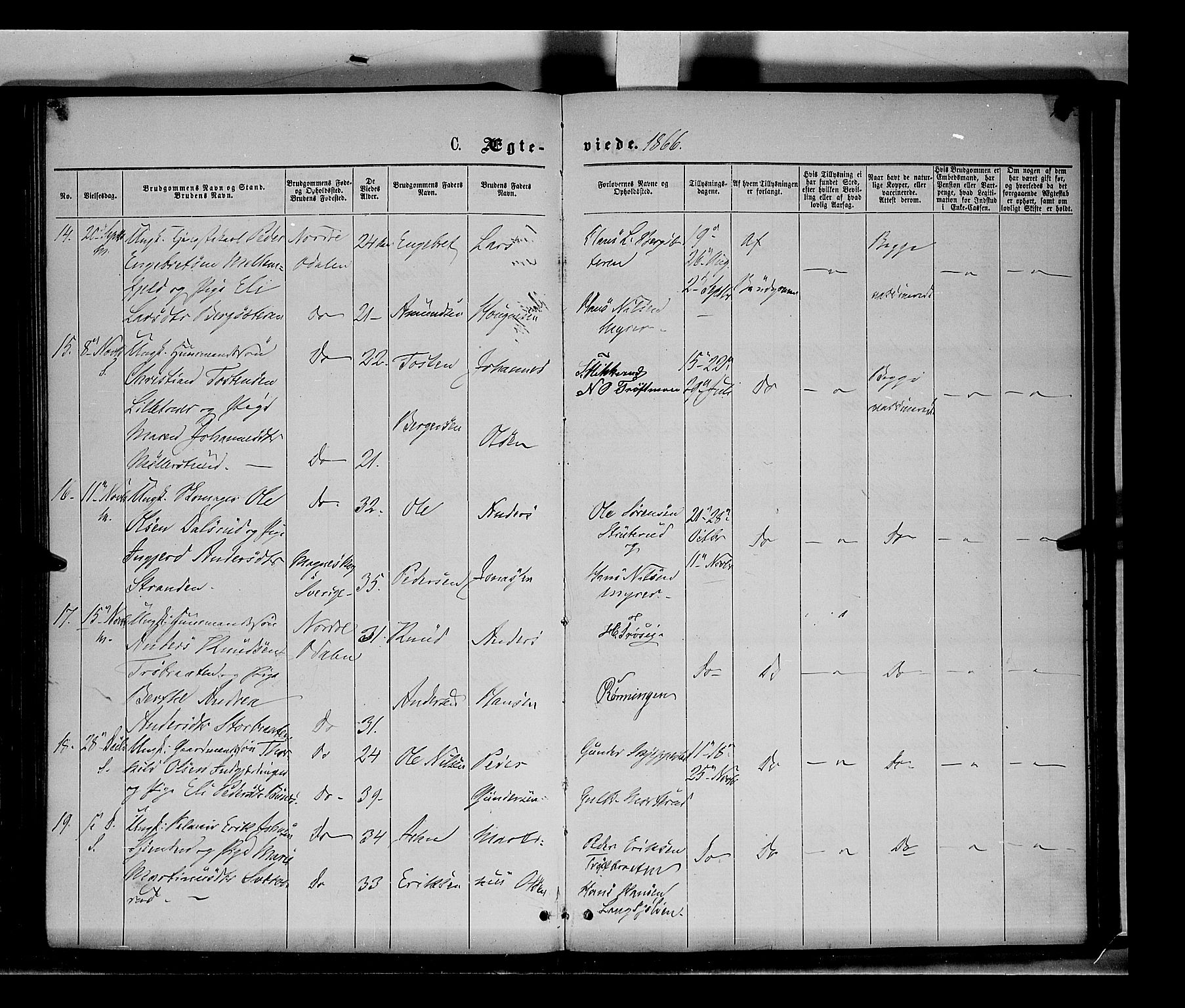 Nord-Odal prestekontor, AV/SAH-PREST-032/H/Ha/Haa/L0004: Parish register (official) no. 4, 1866-1873, p. 158