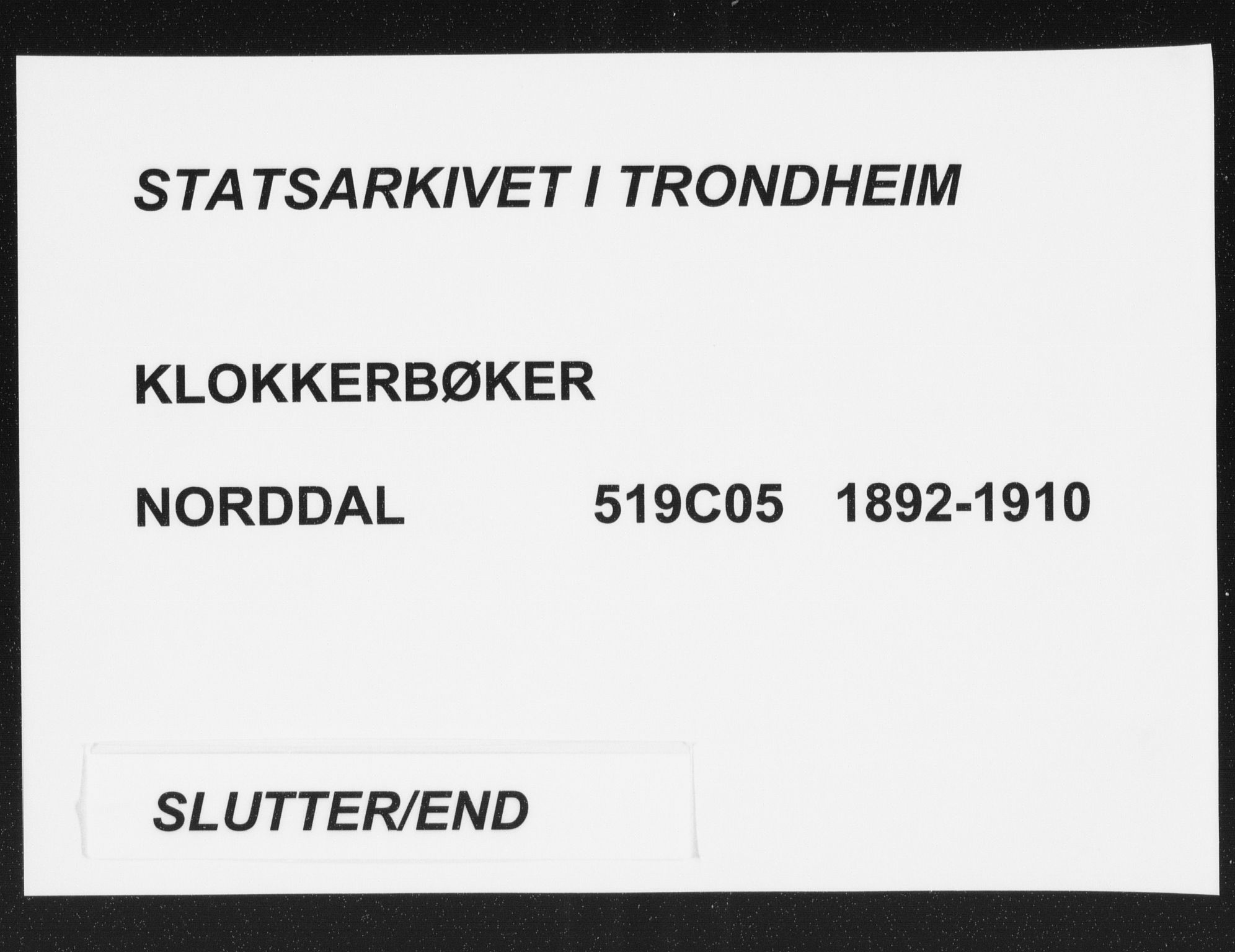 Ministerialprotokoller, klokkerbøker og fødselsregistre - Møre og Romsdal, AV/SAT-A-1454/519/L0264: Parish register (copy) no. 519C05, 1892-1910