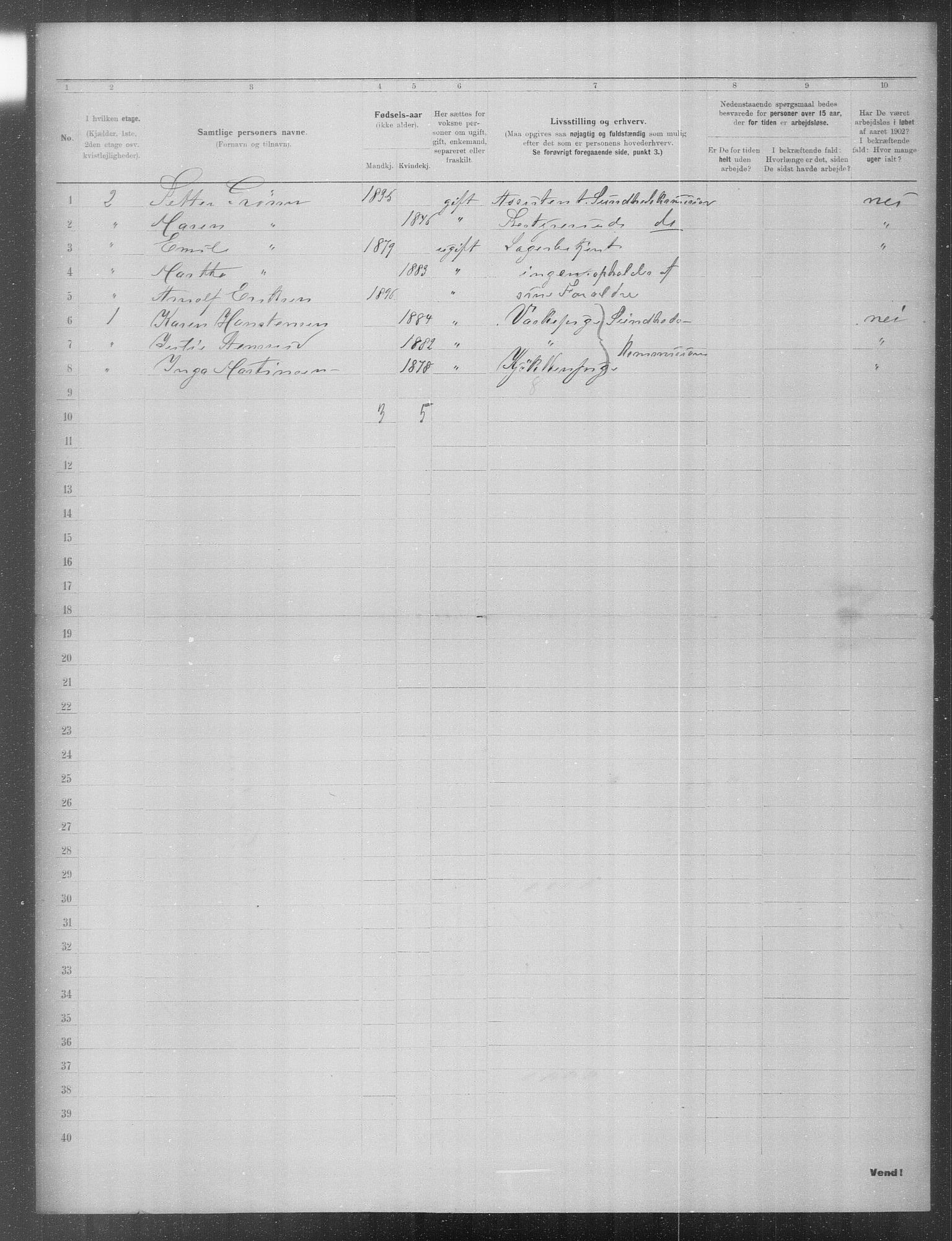 OBA, Municipal Census 1902 for Kristiania, 1902, p. 23841