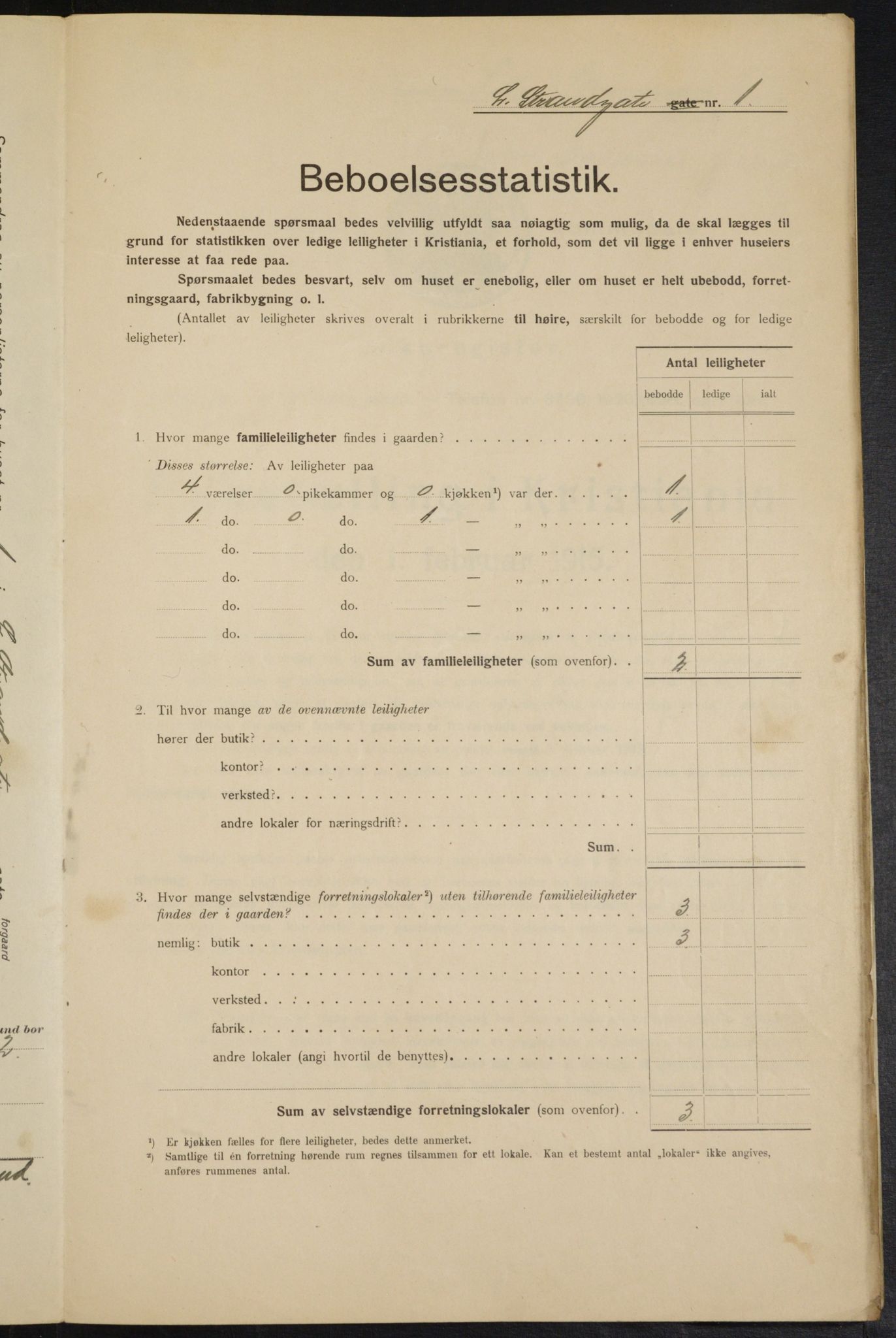 OBA, Municipal Census 1915 for Kristiania, 1915, p. 57069