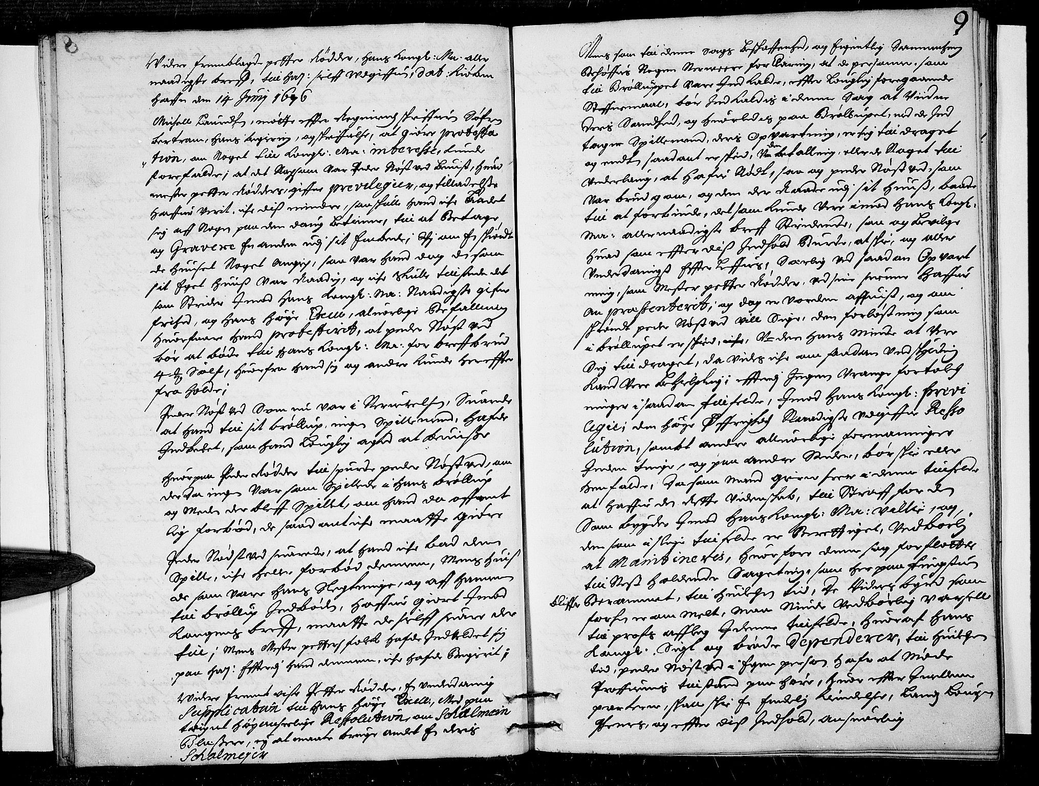 Follo sorenskriveri, AV/SAO-A-10274/F/Fb/Fba/L0021: Tingbok, 1686-1687, p. 8b-9a