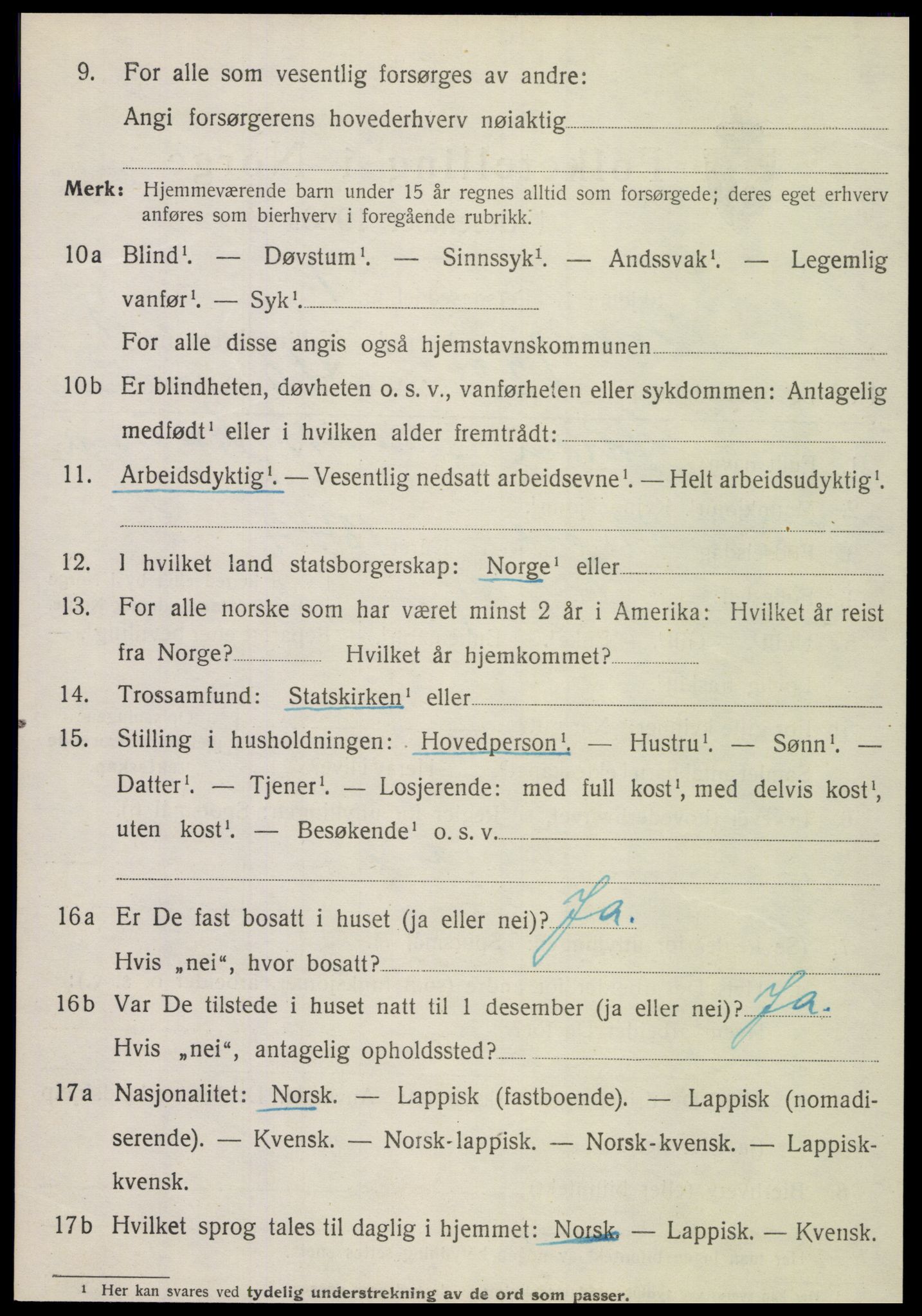 SAT, 1920 census for Meløy, 1920, p. 4702