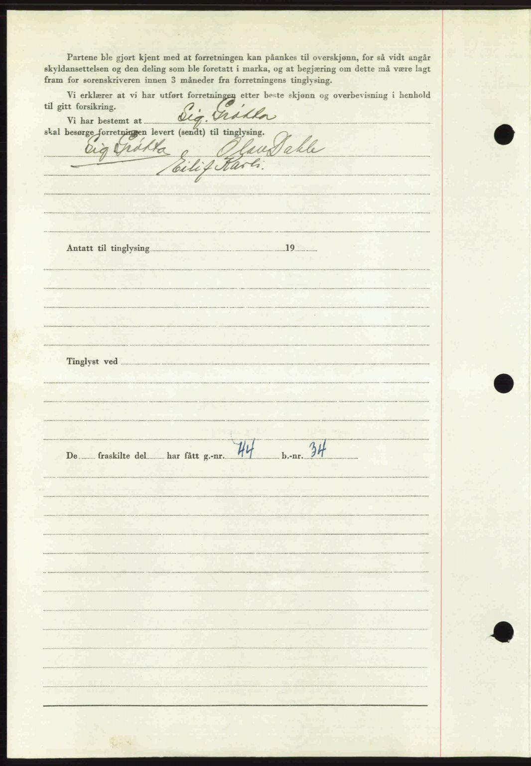 Romsdal sorenskriveri, AV/SAT-A-4149/1/2/2C: Mortgage book no. A34, 1950-1950, Diary no: : 3486/1950