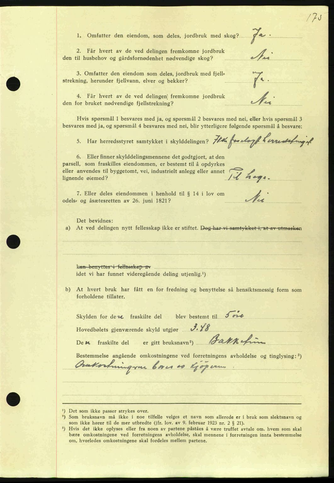 Nordmøre sorenskriveri, AV/SAT-A-4132/1/2/2Ca: Mortgage book no. A95, 1943-1943, Diary no: : 1142/1943