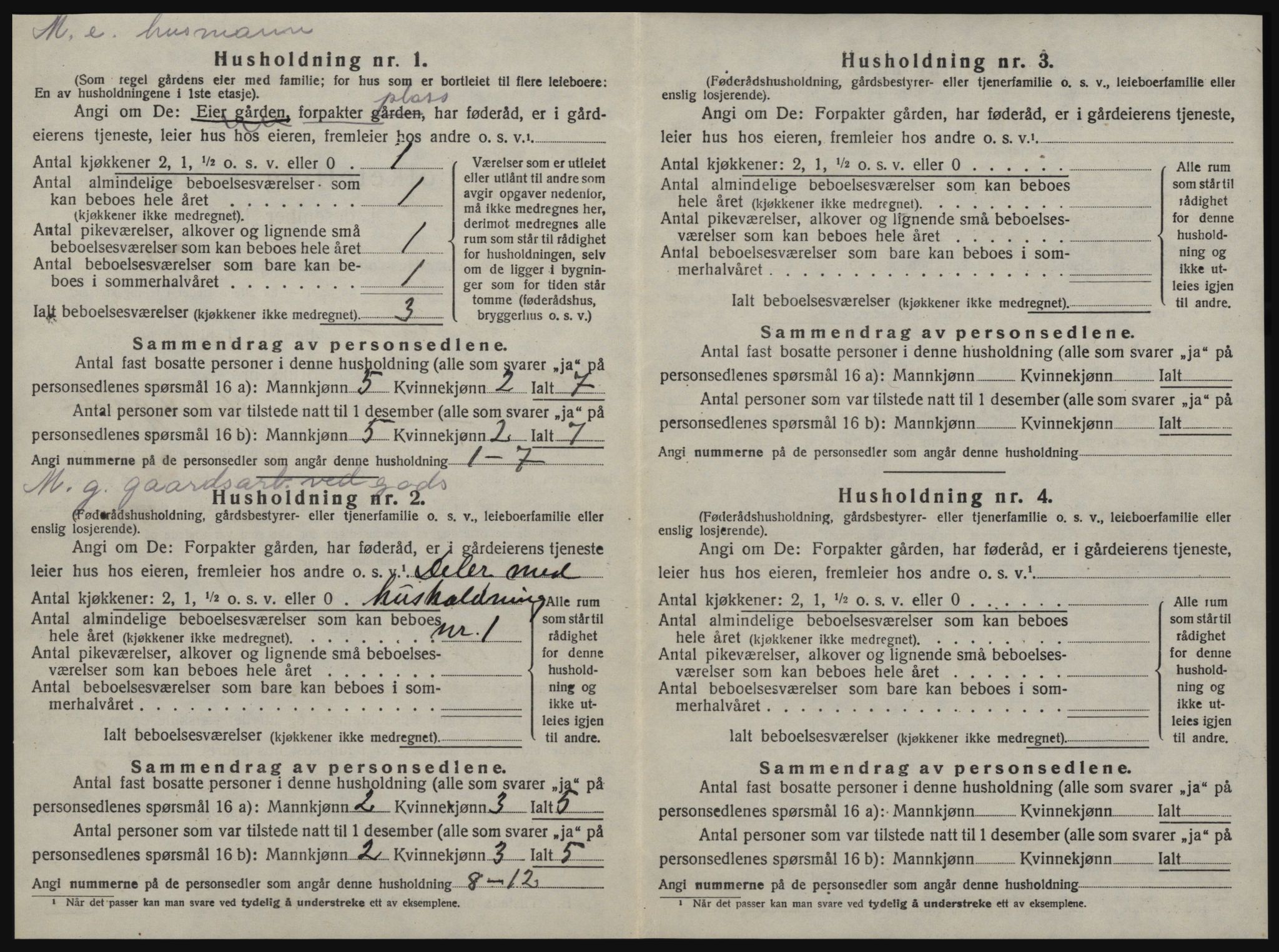 SAT, 1920 census for Ørland, 1920, p. 184