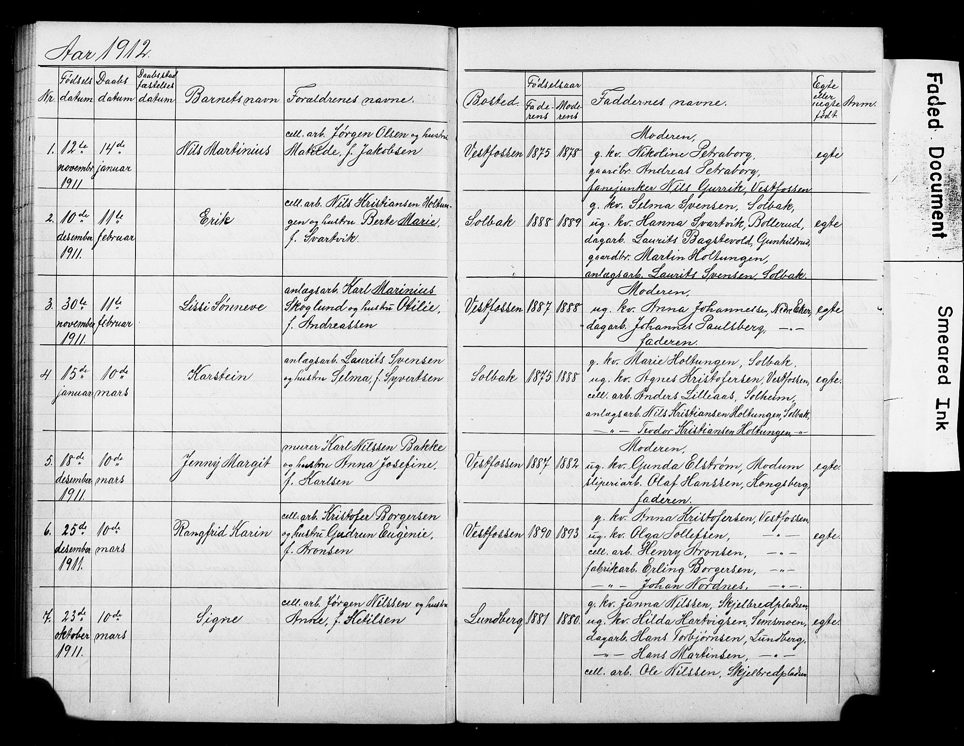 Eiker kirkebøker, SAKO/A-4/F/Fb/L0008: Parish register (official) no. II 8, 1902-1913