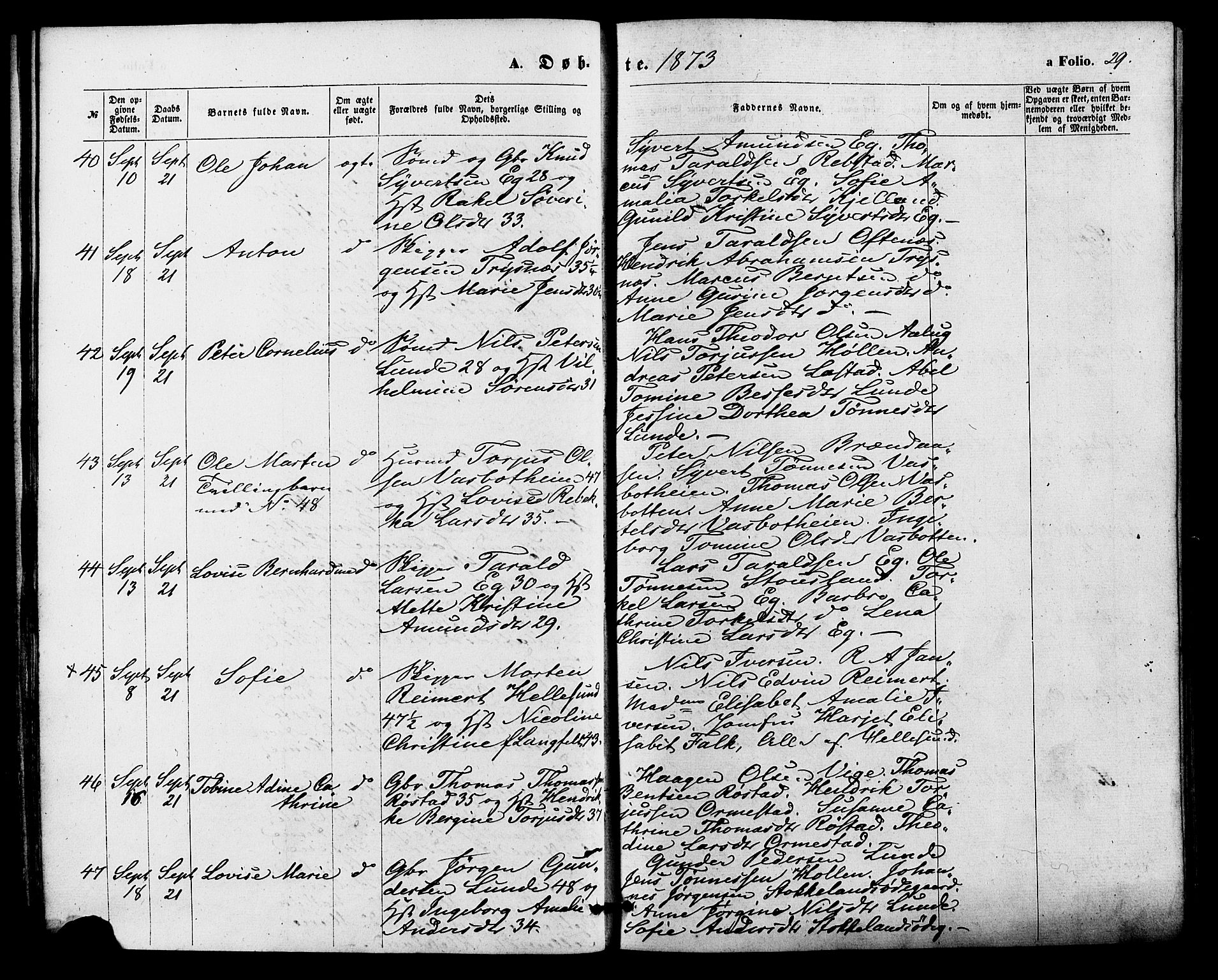 Søgne sokneprestkontor, SAK/1111-0037/F/Fa/Fab/L0011: Parish register (official) no. A 11, 1869-1879, p. 29