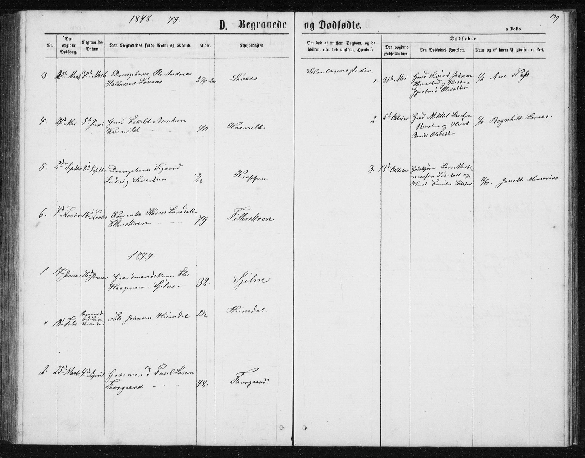 Ministerialprotokoller, klokkerbøker og fødselsregistre - Sør-Trøndelag, AV/SAT-A-1456/621/L0459: Parish register (copy) no. 621C02, 1866-1895, p. 139