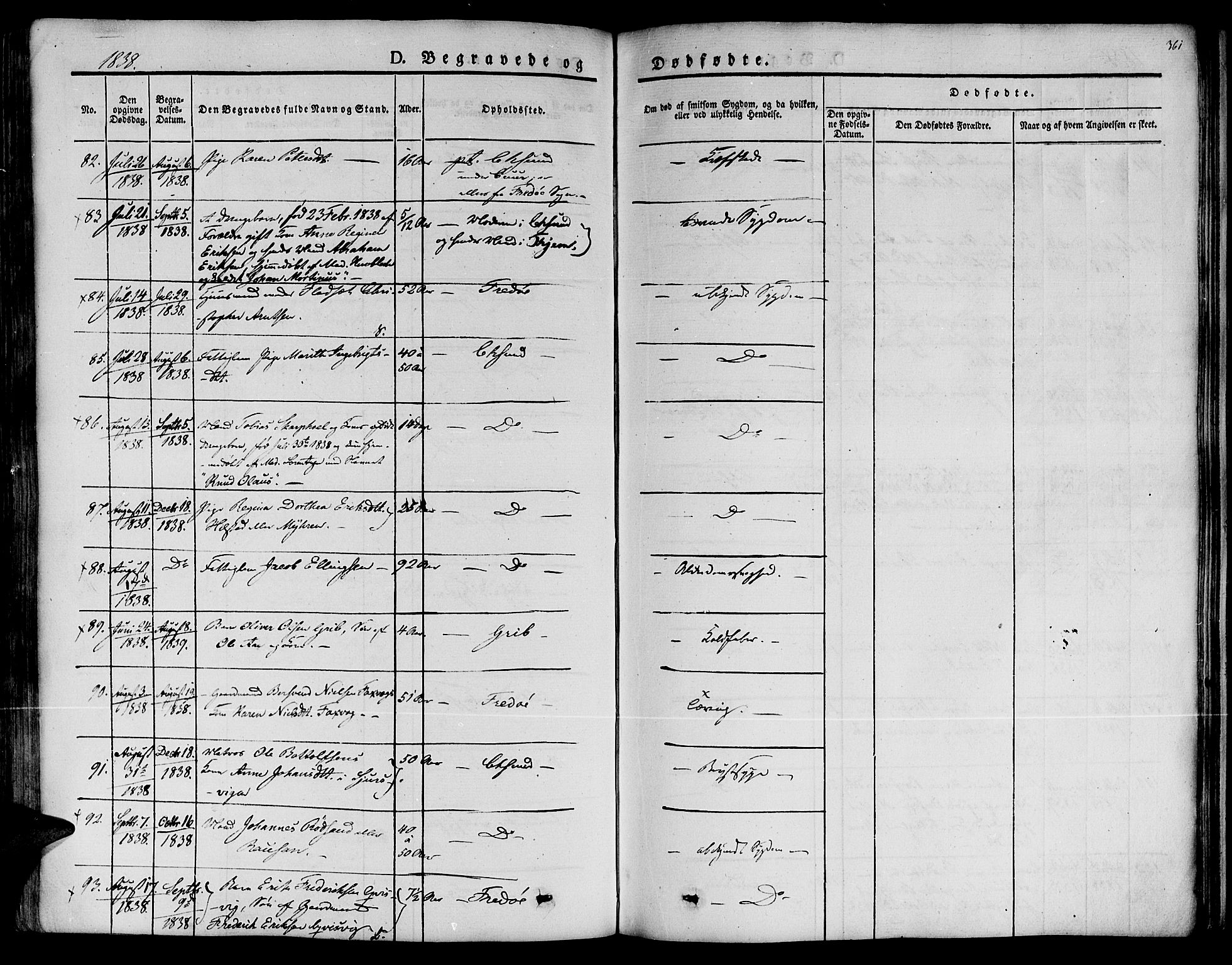 Ministerialprotokoller, klokkerbøker og fødselsregistre - Møre og Romsdal, SAT/A-1454/572/L0843: Parish register (official) no. 572A06, 1832-1842, p. 361