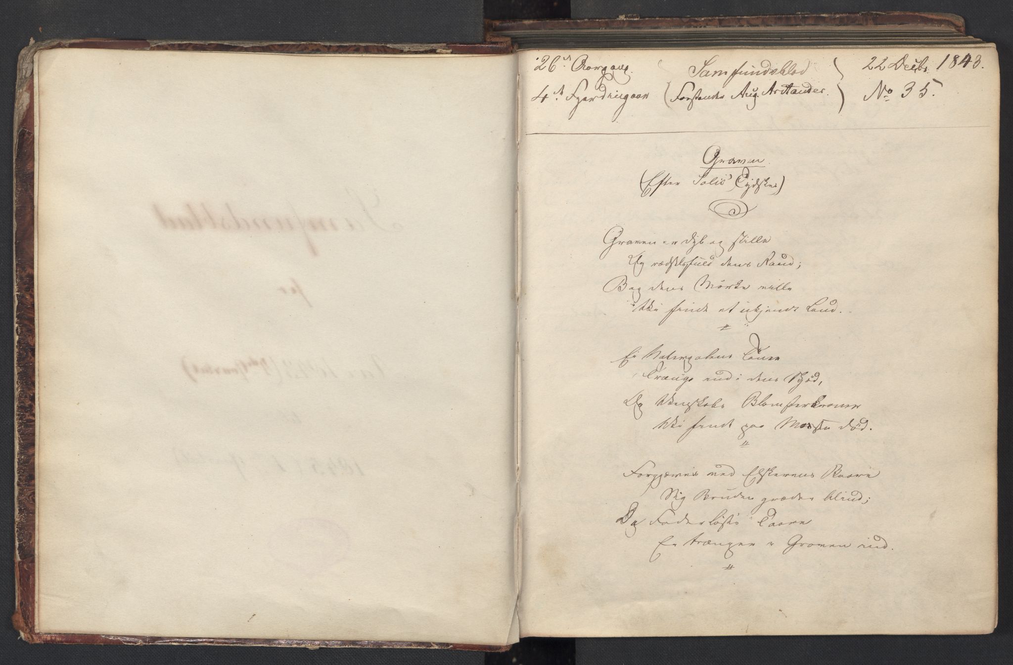 Det Norske Studentersamfund, AV/RA-PA-1322/X/Xa/L0003/0002: -- / Samfundsbladet, 1843-1845, p. 4