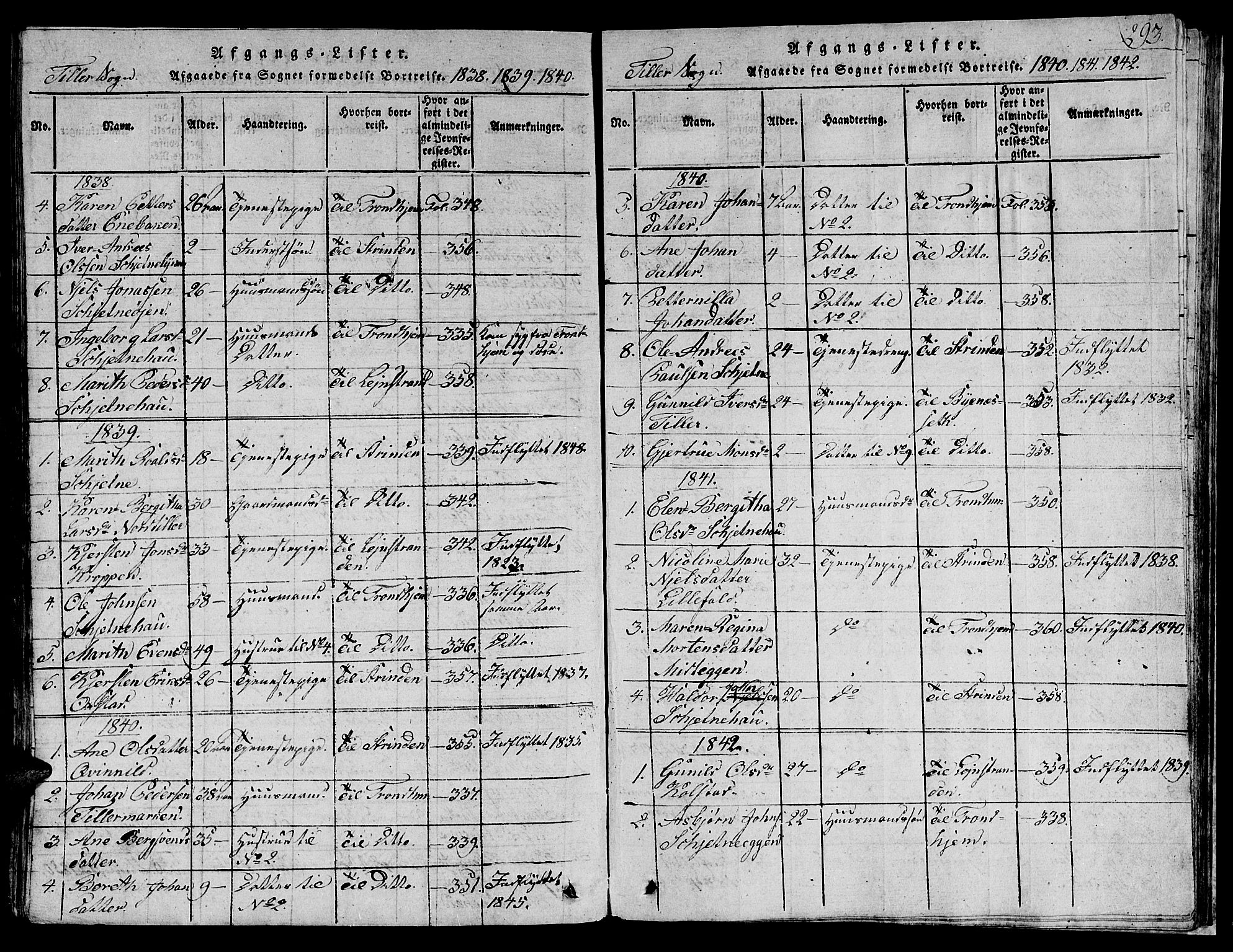 Ministerialprotokoller, klokkerbøker og fødselsregistre - Sør-Trøndelag, SAT/A-1456/621/L0458: Parish register (copy) no. 621C01, 1816-1865, p. 293