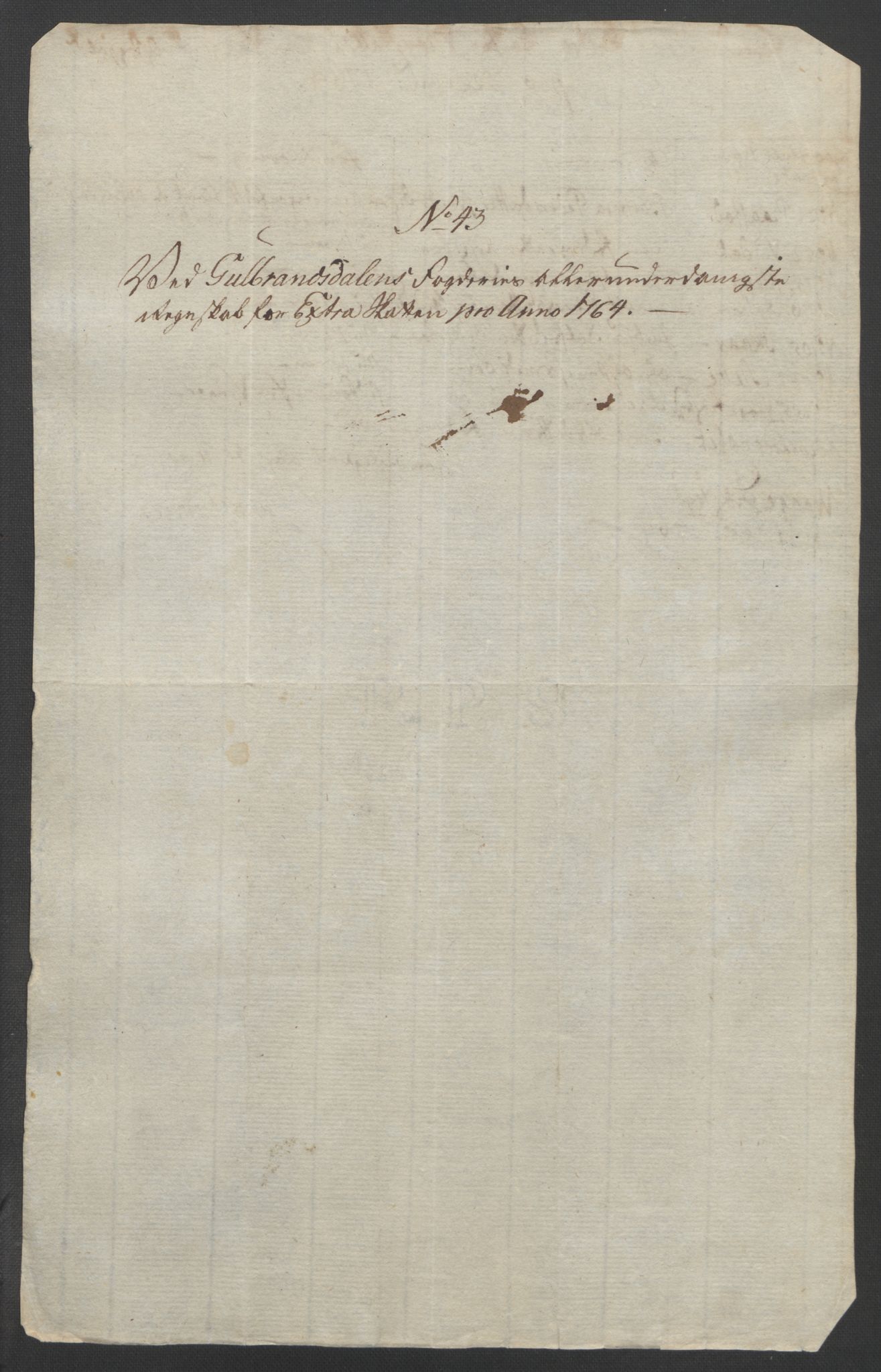 Rentekammeret inntil 1814, Reviderte regnskaper, Fogderegnskap, RA/EA-4092/R17/L1266: Ekstraskatten Gudbrandsdal, 1762-1766, p. 411