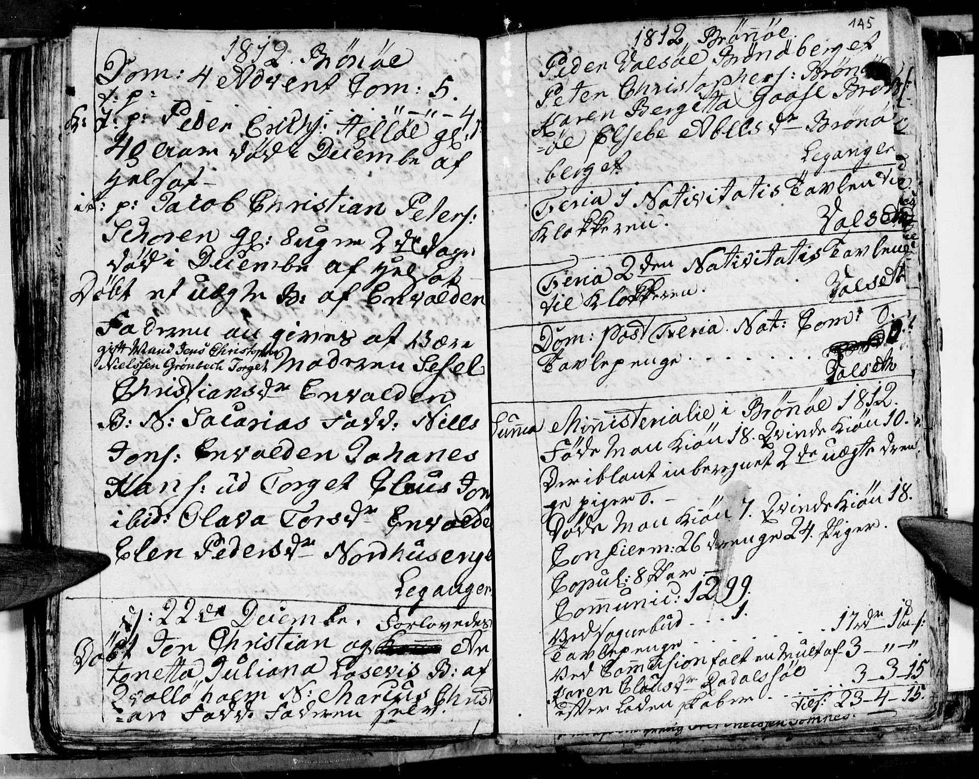 Ministerialprotokoller, klokkerbøker og fødselsregistre - Nordland, SAT/A-1459/813/L0209: Parish register (copy) no. 813C01, 1803-1821, p. 145