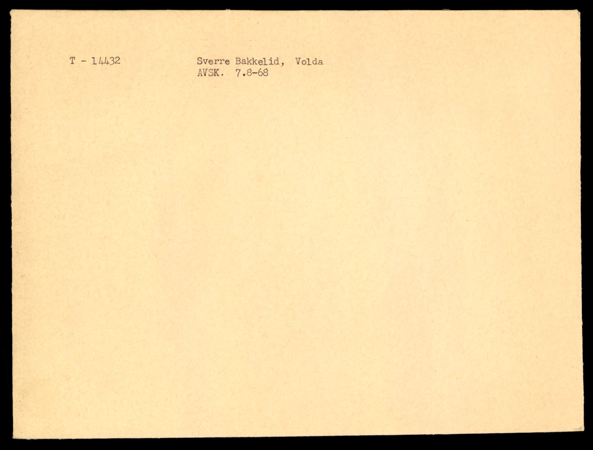 Møre og Romsdal vegkontor - Ålesund trafikkstasjon, AV/SAT-A-4099/F/Fe/L0045: Registreringskort for kjøretøy T 14320 - T 14444, 1927-1998, p. 2874