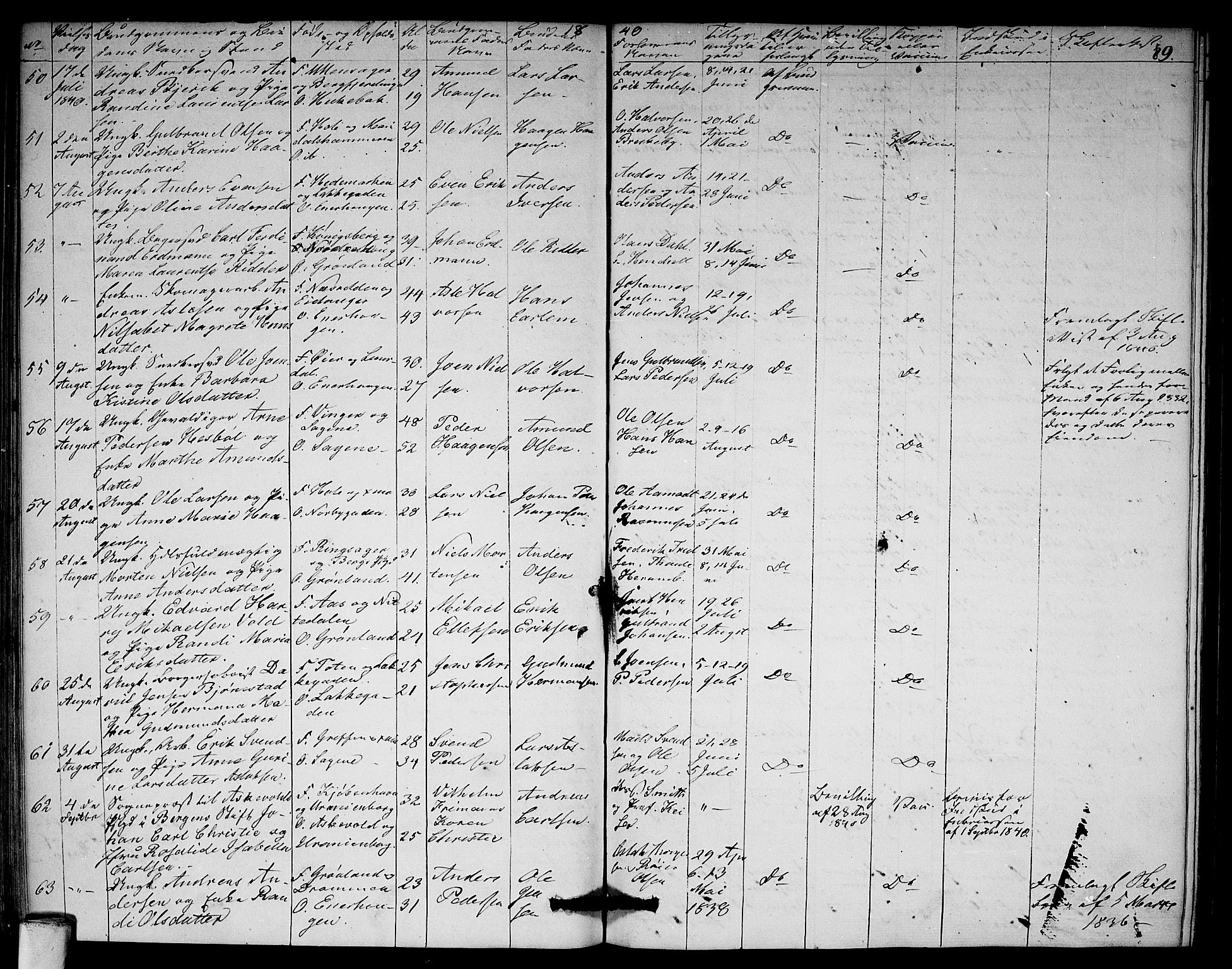 Aker prestekontor kirkebøker, AV/SAO-A-10861/F/L0018: Parish register (official) no. 18, 1829-1853, p. 89