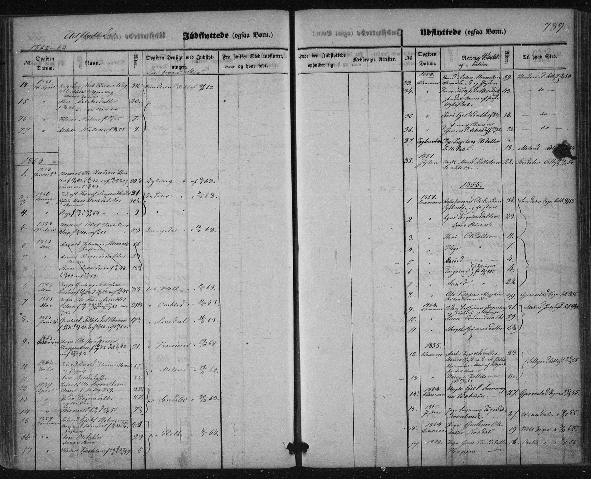 Nissedal kirkebøker, SAKO/A-288/F/Fa/L0003: Parish register (official) no. I 3, 1846-1870, p. 788-789