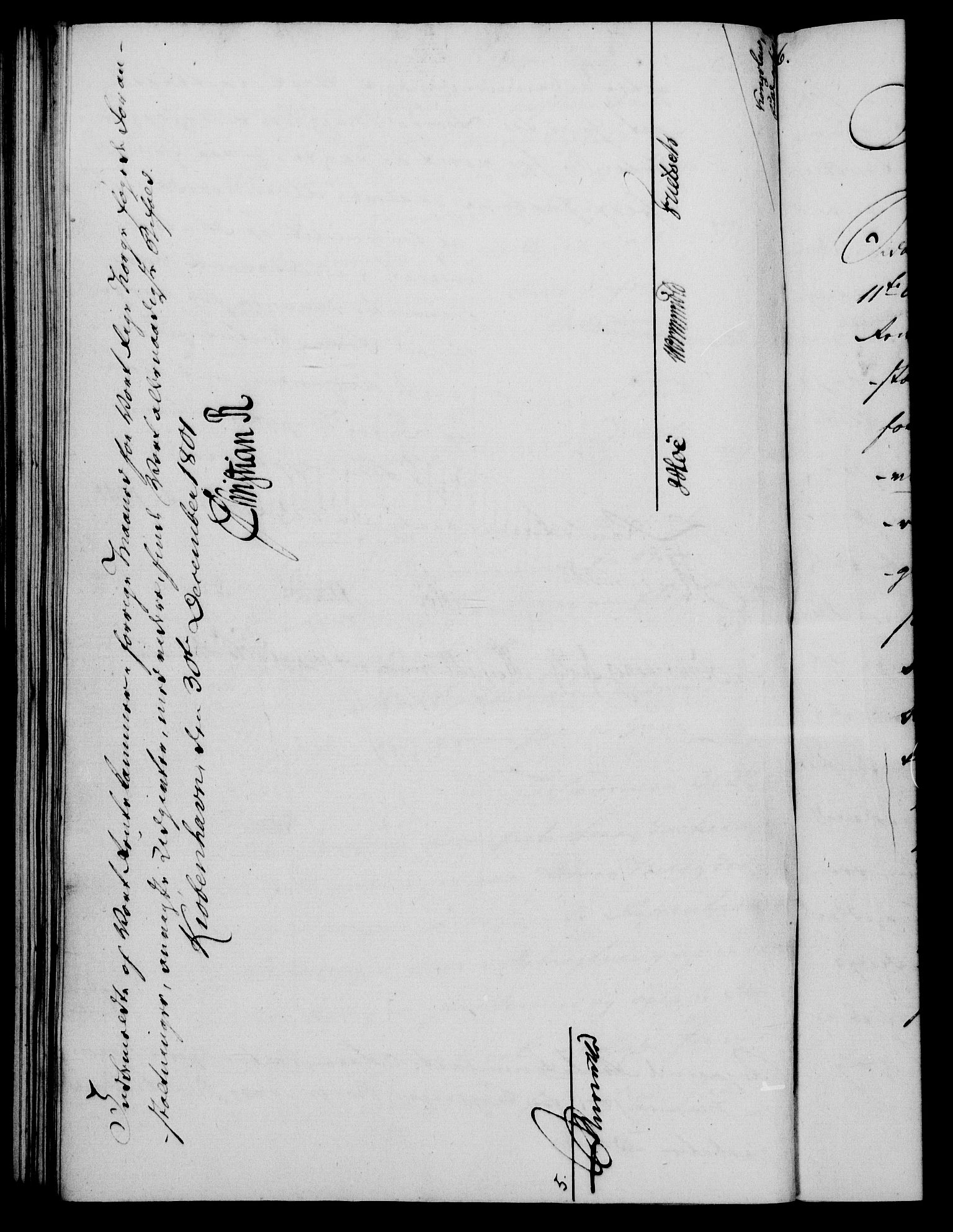 Rentekammeret, Kammerkanselliet, RA/EA-3111/G/Gf/Gfa/L0083: Norsk relasjons- og resolusjonsprotokoll (merket RK 52.83), 1801, p. 809