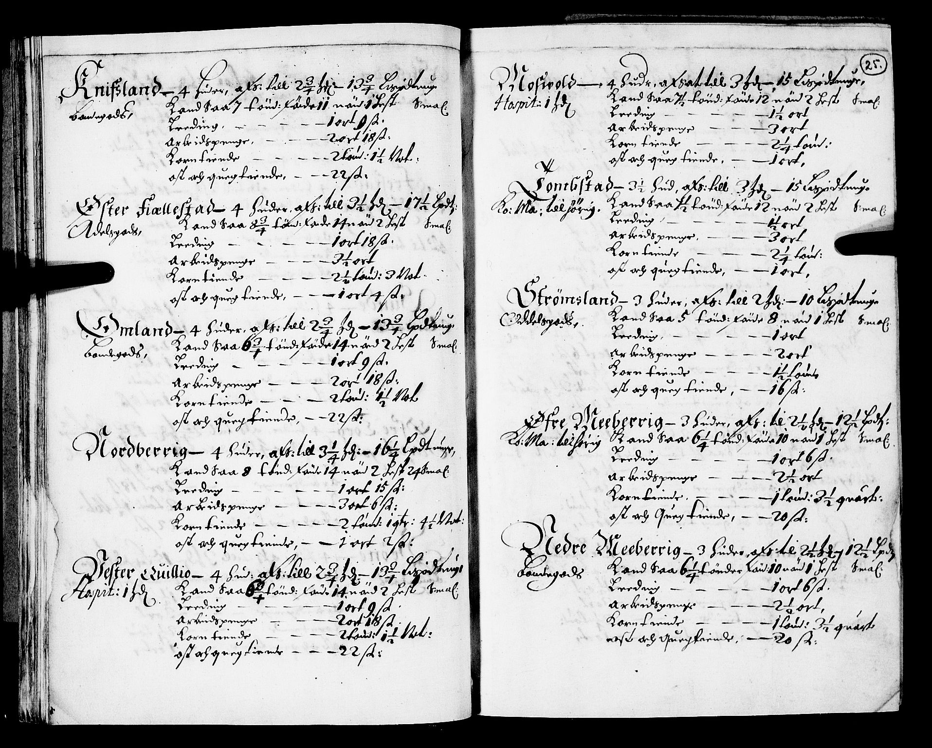 Rentekammeret inntil 1814, Realistisk ordnet avdeling, AV/RA-EA-4070/N/Nb/Nba/L0031: Lista amt, 1668, p. 24b-25a