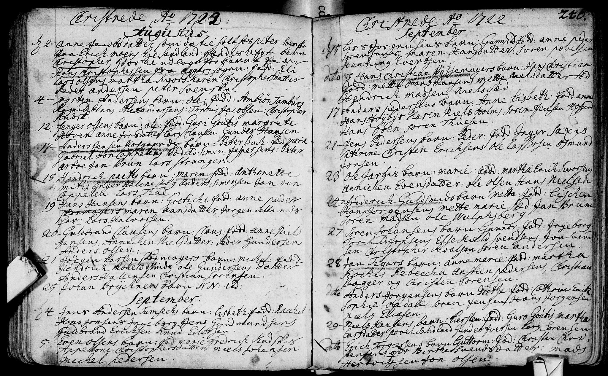 Bragernes kirkebøker, AV/SAKO-A-6/F/Fa/L0003: Parish register (official) no. I 3, 1706-1734, p. 246