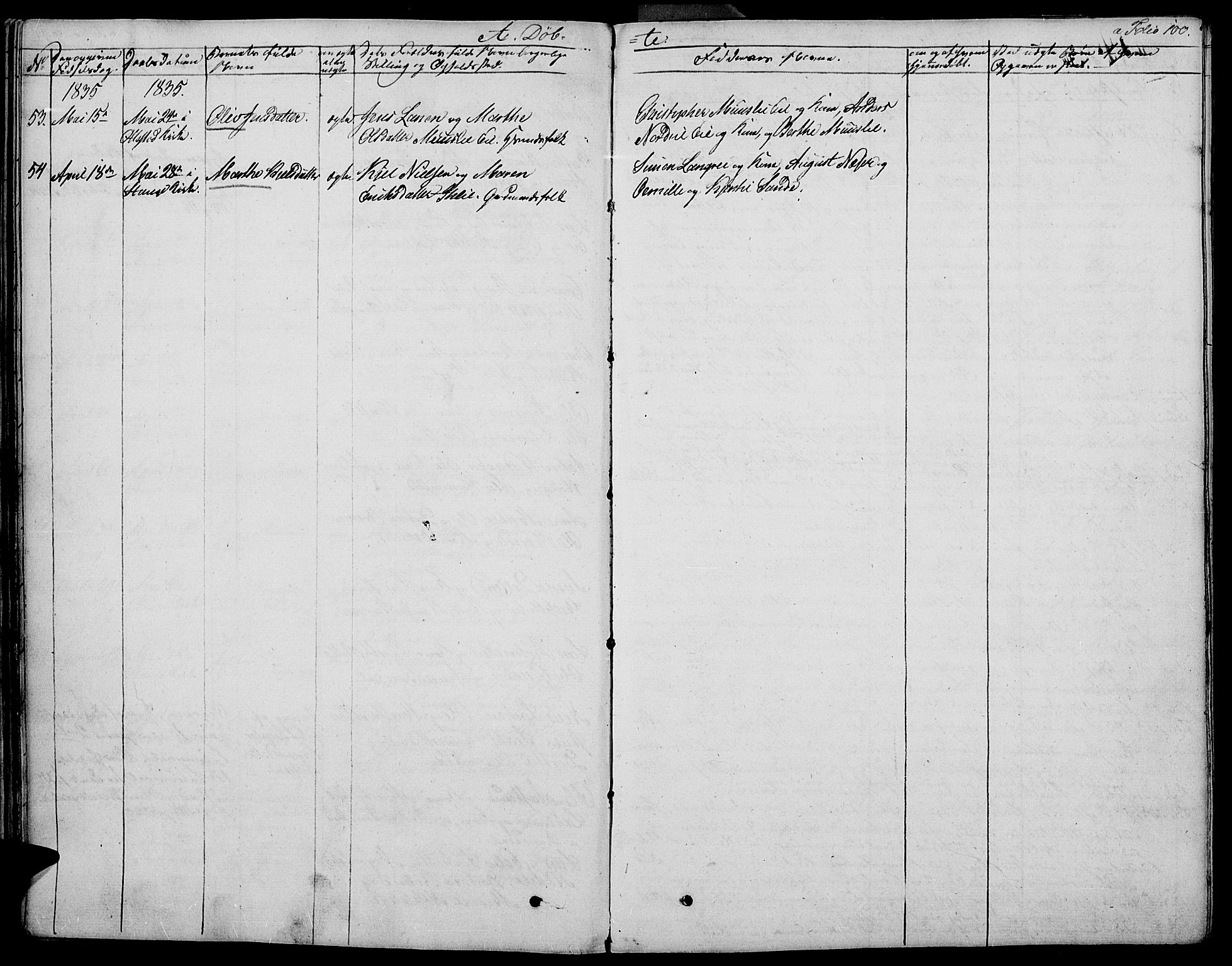 Stange prestekontor, AV/SAH-PREST-002/K/L0009: Parish register (official) no. 9, 1826-1835, p. 100