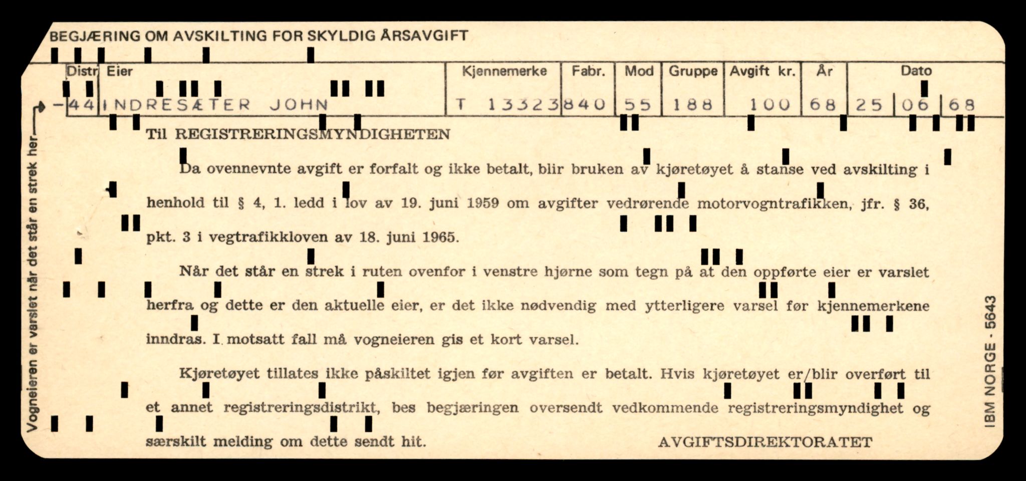 Møre og Romsdal vegkontor - Ålesund trafikkstasjon, AV/SAT-A-4099/F/Fe/L0038: Registreringskort for kjøretøy T 13180 - T 13360, 1927-1998, p. 2429