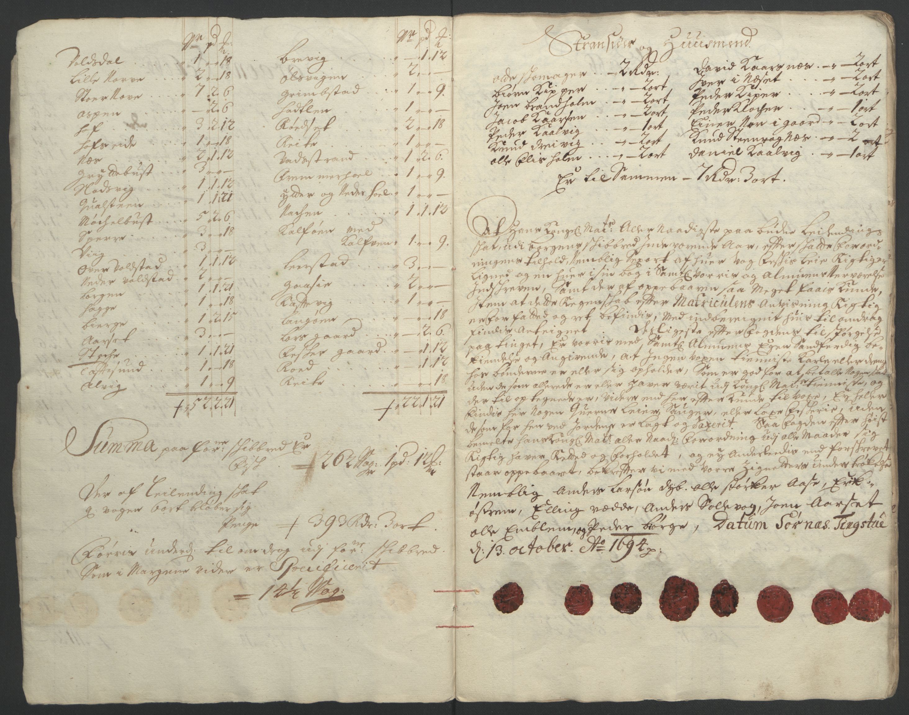 Rentekammeret inntil 1814, Reviderte regnskaper, Fogderegnskap, AV/RA-EA-4092/R54/L3555: Fogderegnskap Sunnmøre, 1694-1695, p. 17