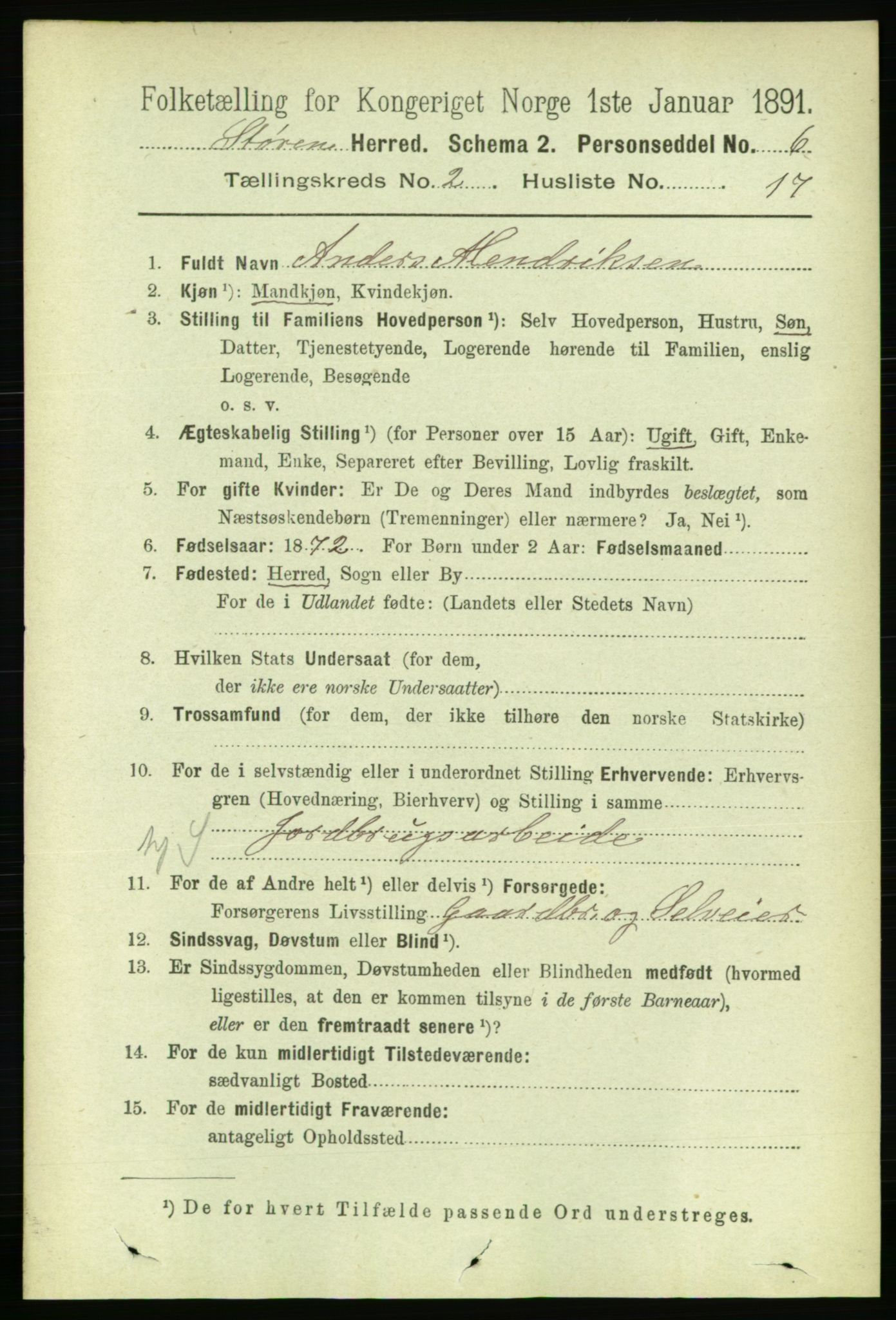 RA, 1891 census for 1648 Støren, 1891, p. 515