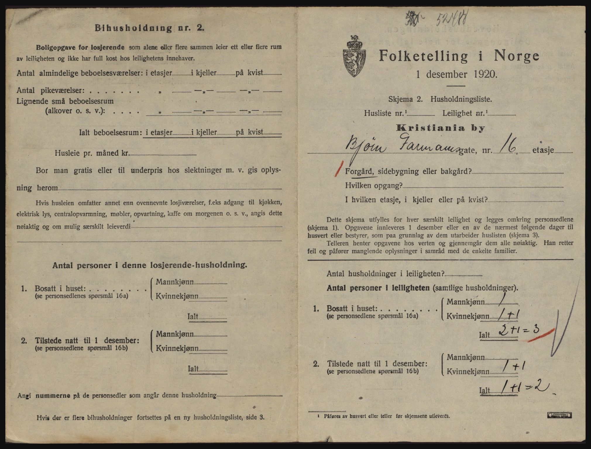 SAO, 1920 census for Kristiania, 1920, p. 6868