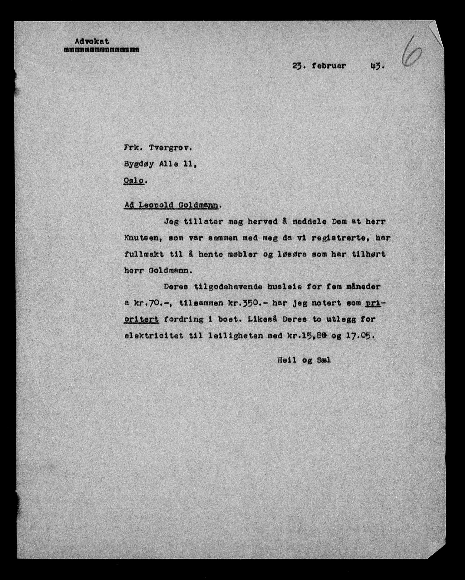 Justisdepartementet, Tilbakeføringskontoret for inndratte formuer, AV/RA-S-1564/H/Hc/Hcc/L0939: --, 1945-1947, p. 522