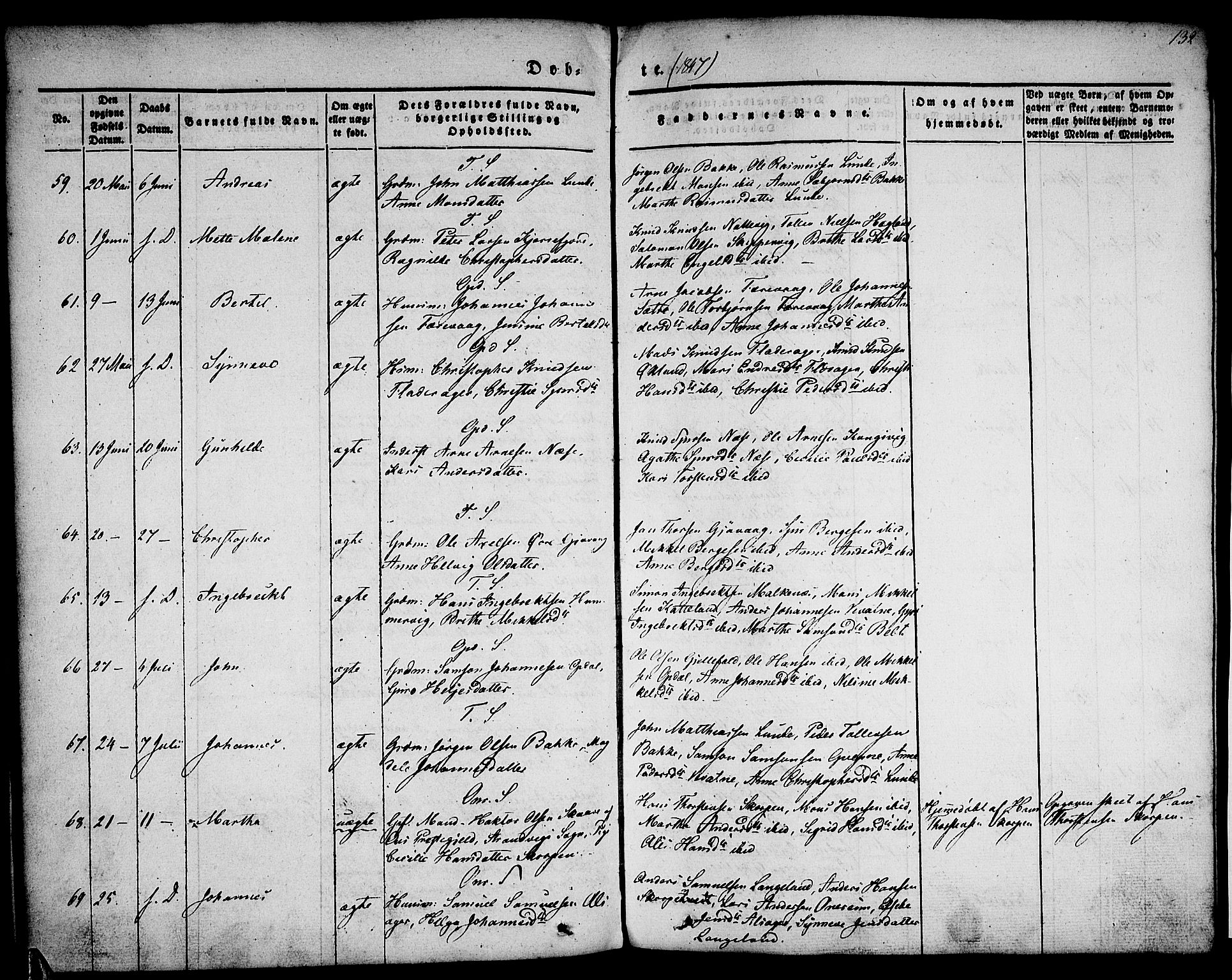 Tysnes sokneprestembete, AV/SAB-A-78601/H/Haa: Parish register (official) no. A 9, 1837-1848, p. 132