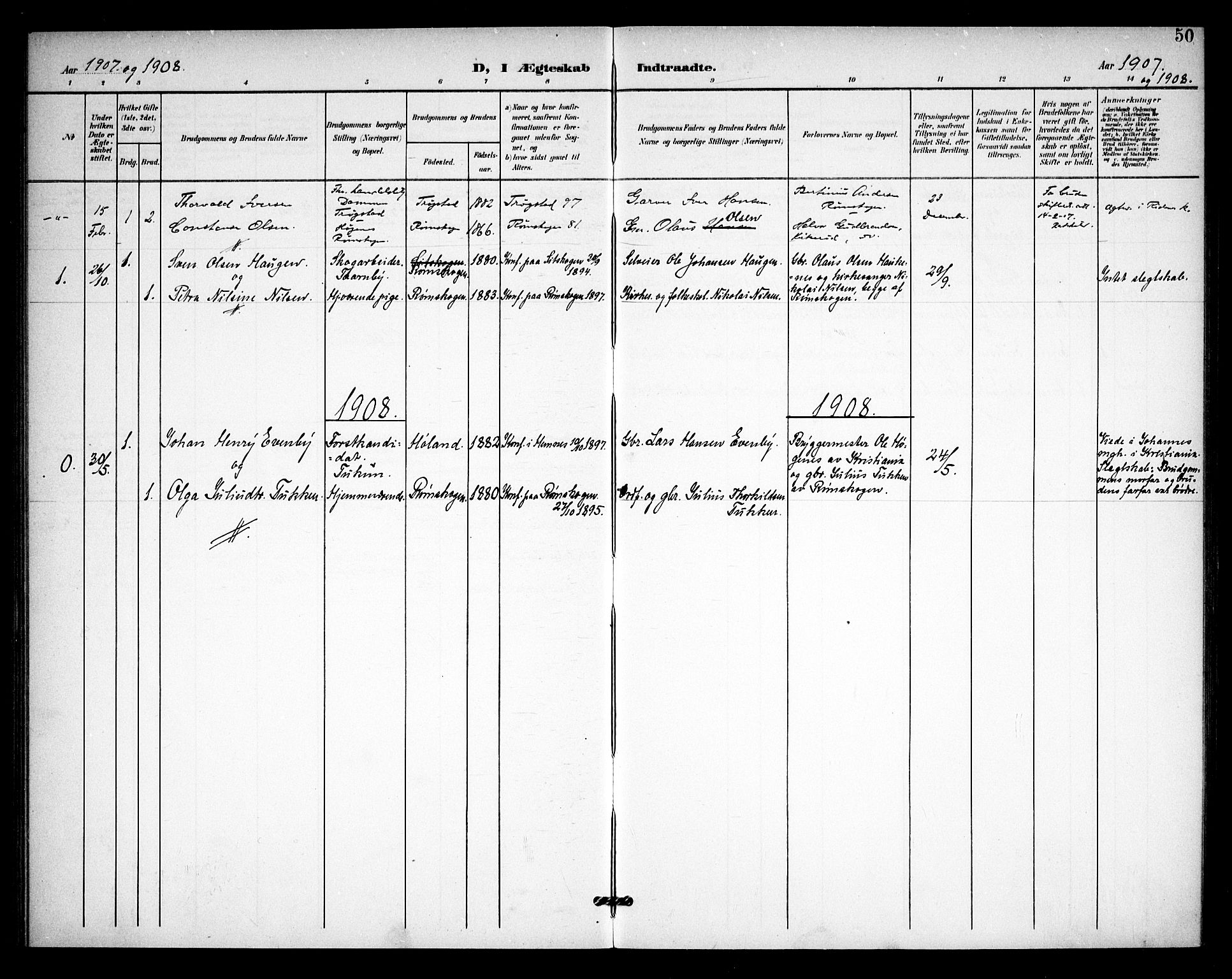 Rødenes prestekontor Kirkebøker, AV/SAO-A-2005/F/Fb/L0003: Parish register (official) no. II 3, 1901-1910, p. 50