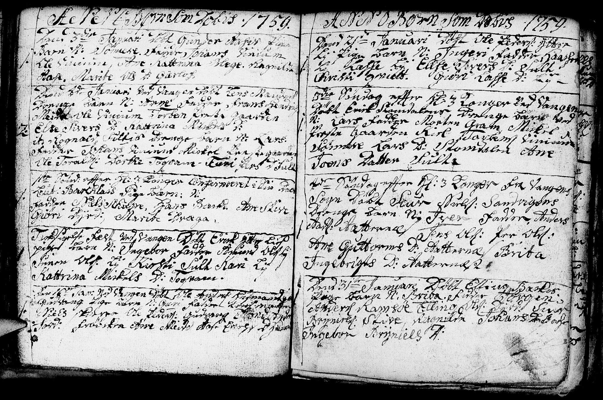 Aurland sokneprestembete, SAB/A-99937/H/Ha/Haa/L0003: Parish register (official) no. A 3, 1735-1761, p. 97