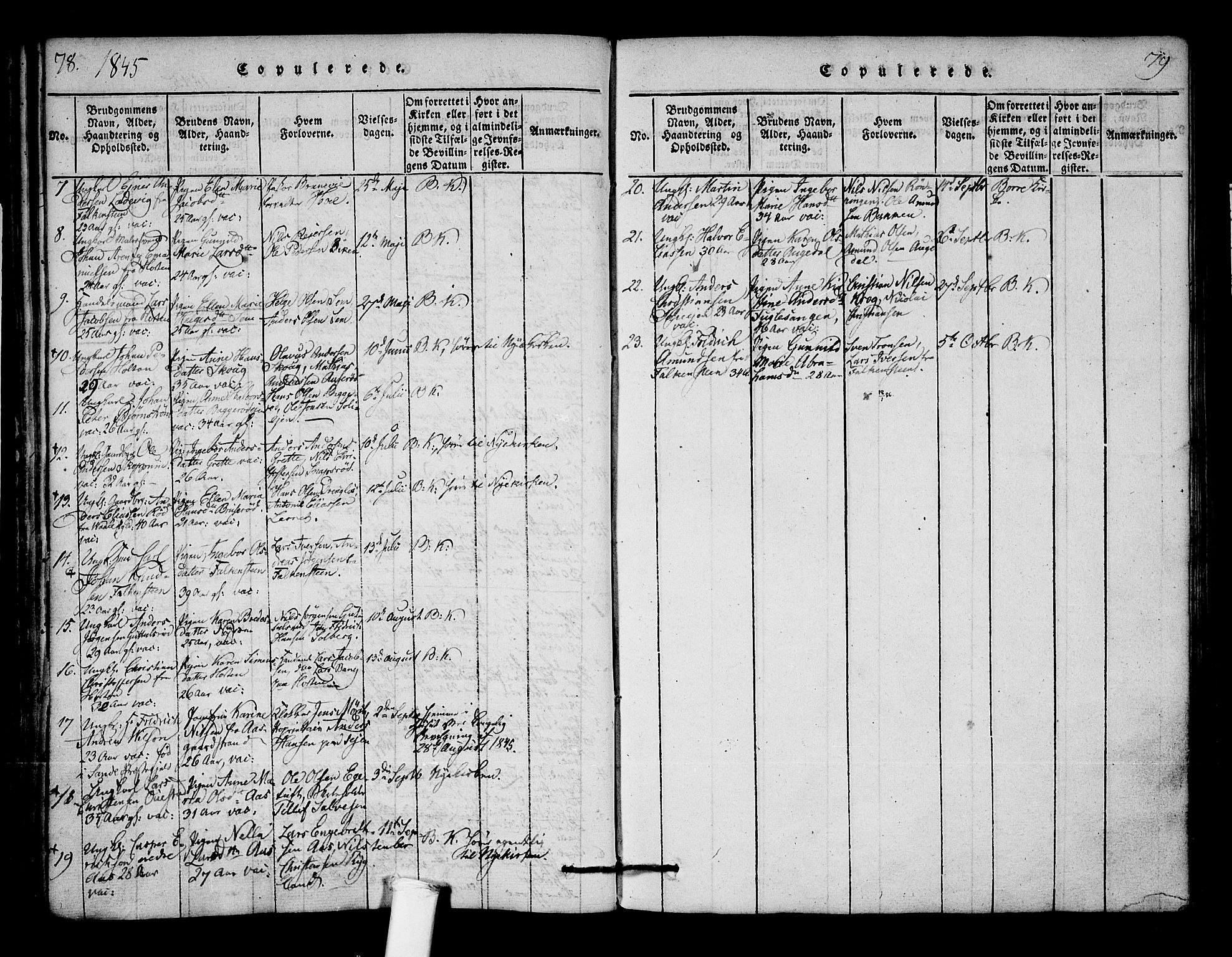 Borre kirkebøker, AV/SAKO-A-338/F/Fa/L0004: Parish register (official) no. I 4, 1815-1845, p. 78-79