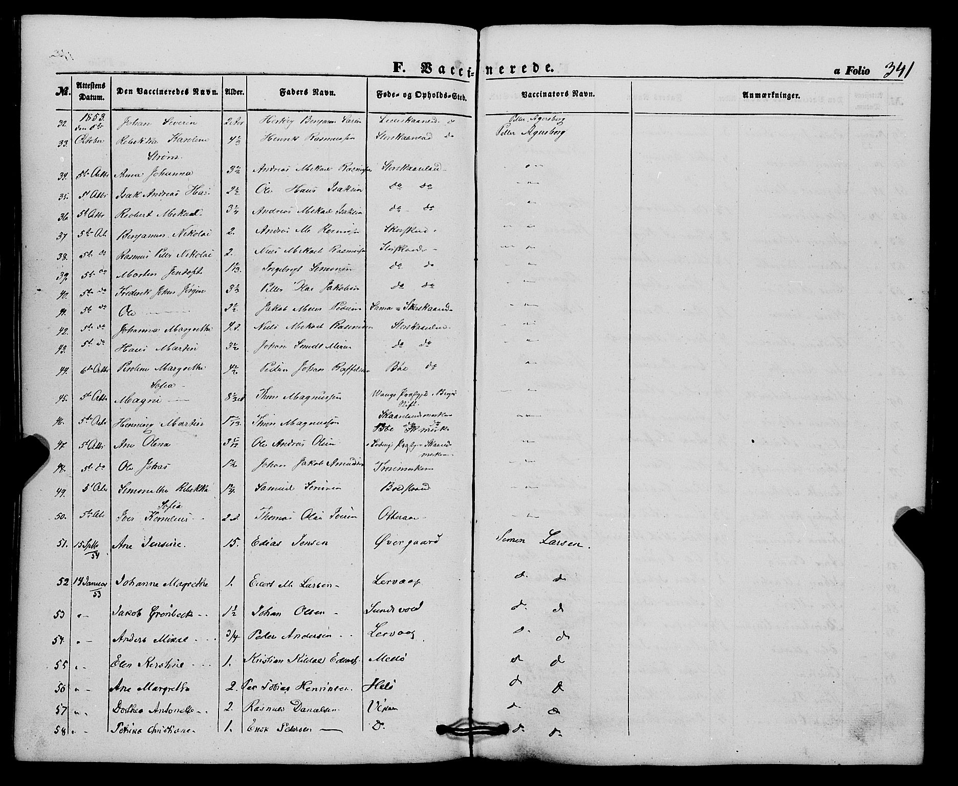 Trondenes sokneprestkontor, SATØ/S-1319/H/Ha/L0011kirke: Parish register (official) no. 11, 1853-1862, p. 341