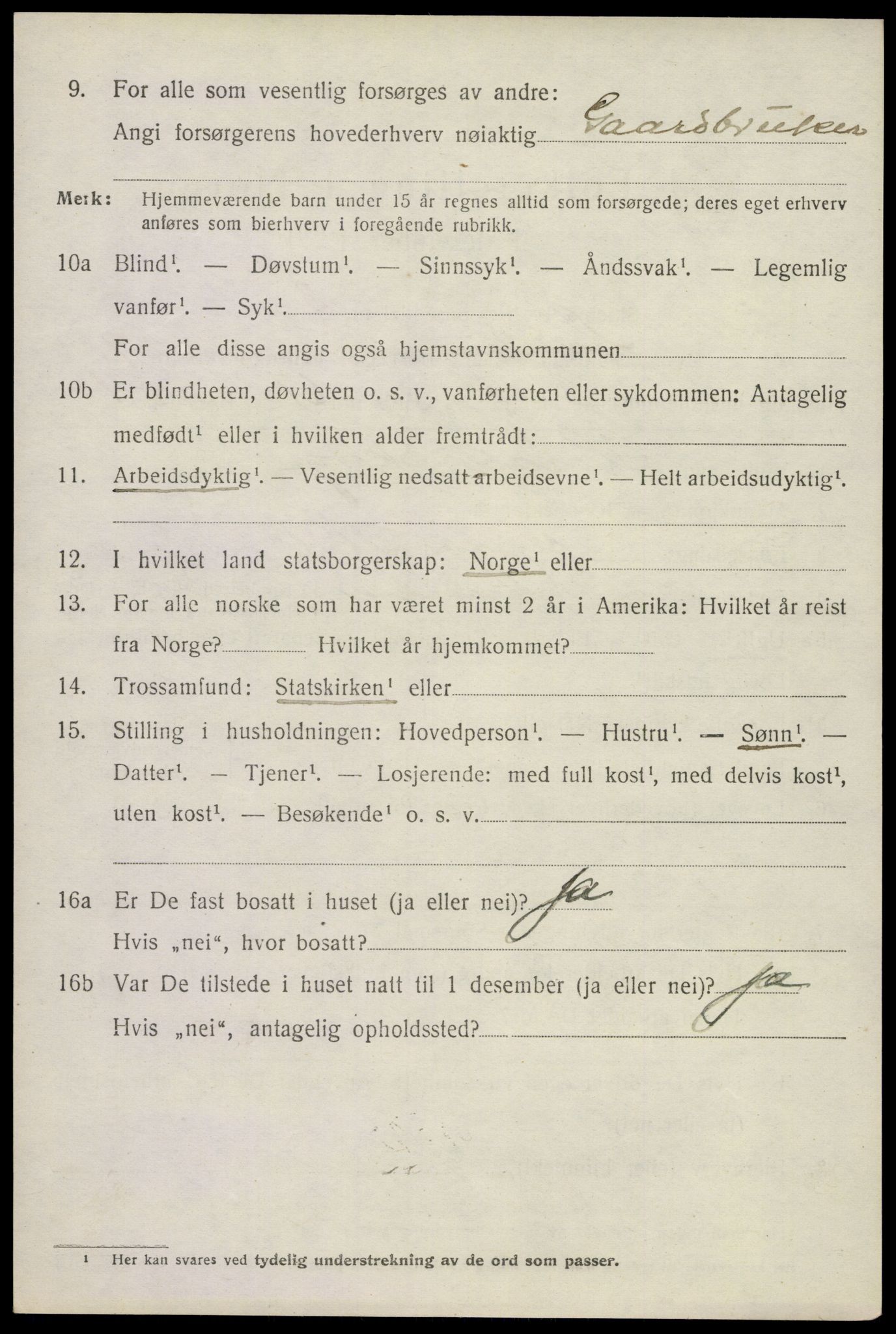 SAKO, 1920 census for Andebu, 1920, p. 3837