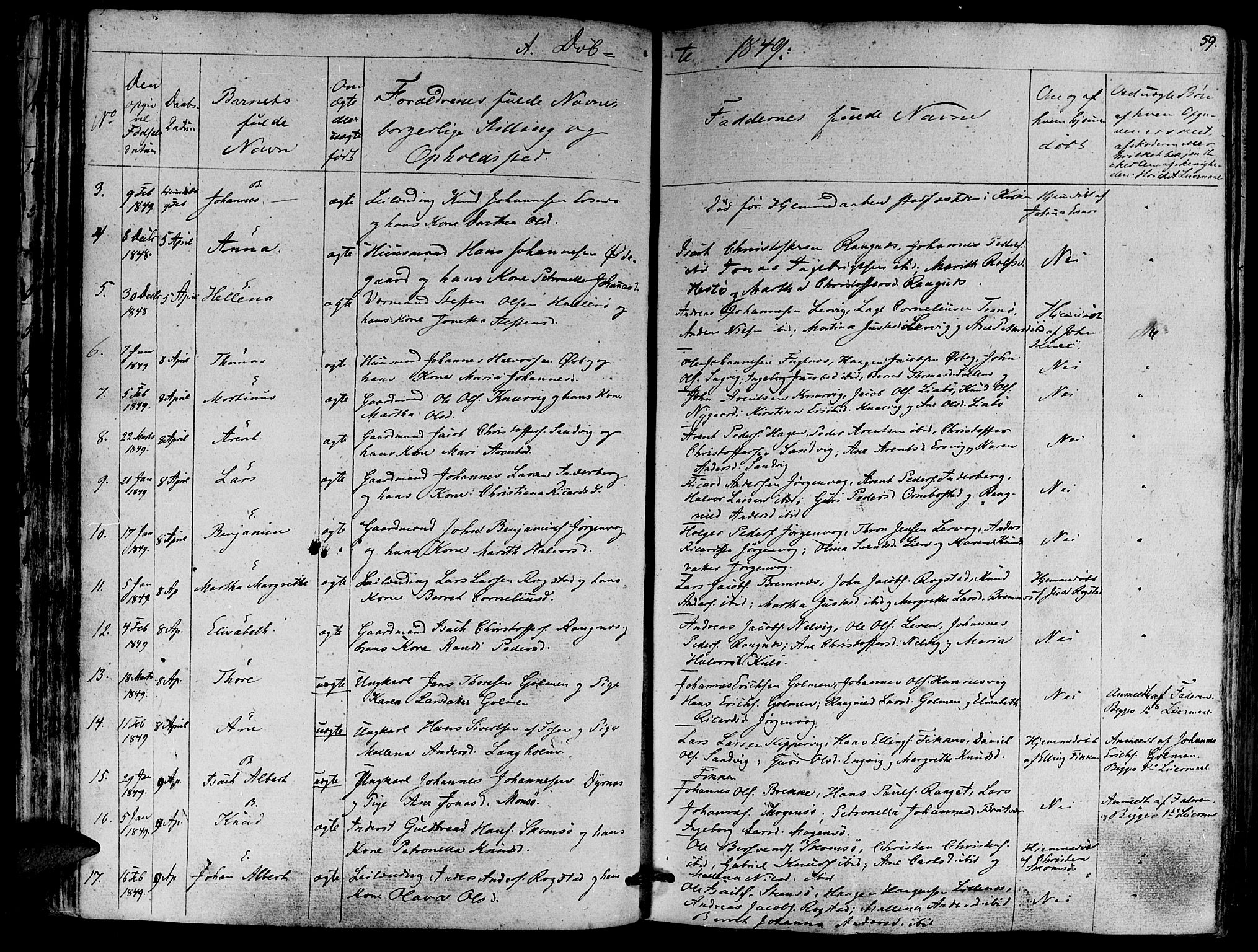 Ministerialprotokoller, klokkerbøker og fødselsregistre - Møre og Romsdal, SAT/A-1454/581/L0936: Parish register (official) no. 581A04, 1836-1852, p. 59