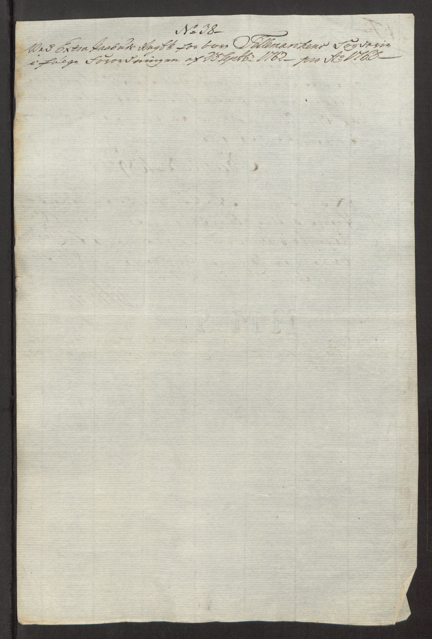 Rentekammeret inntil 1814, Reviderte regnskaper, Fogderegnskap, AV/RA-EA-4092/R38/L2293: Ekstraskatten Øvre Telemark, 1762-1770, p. 31