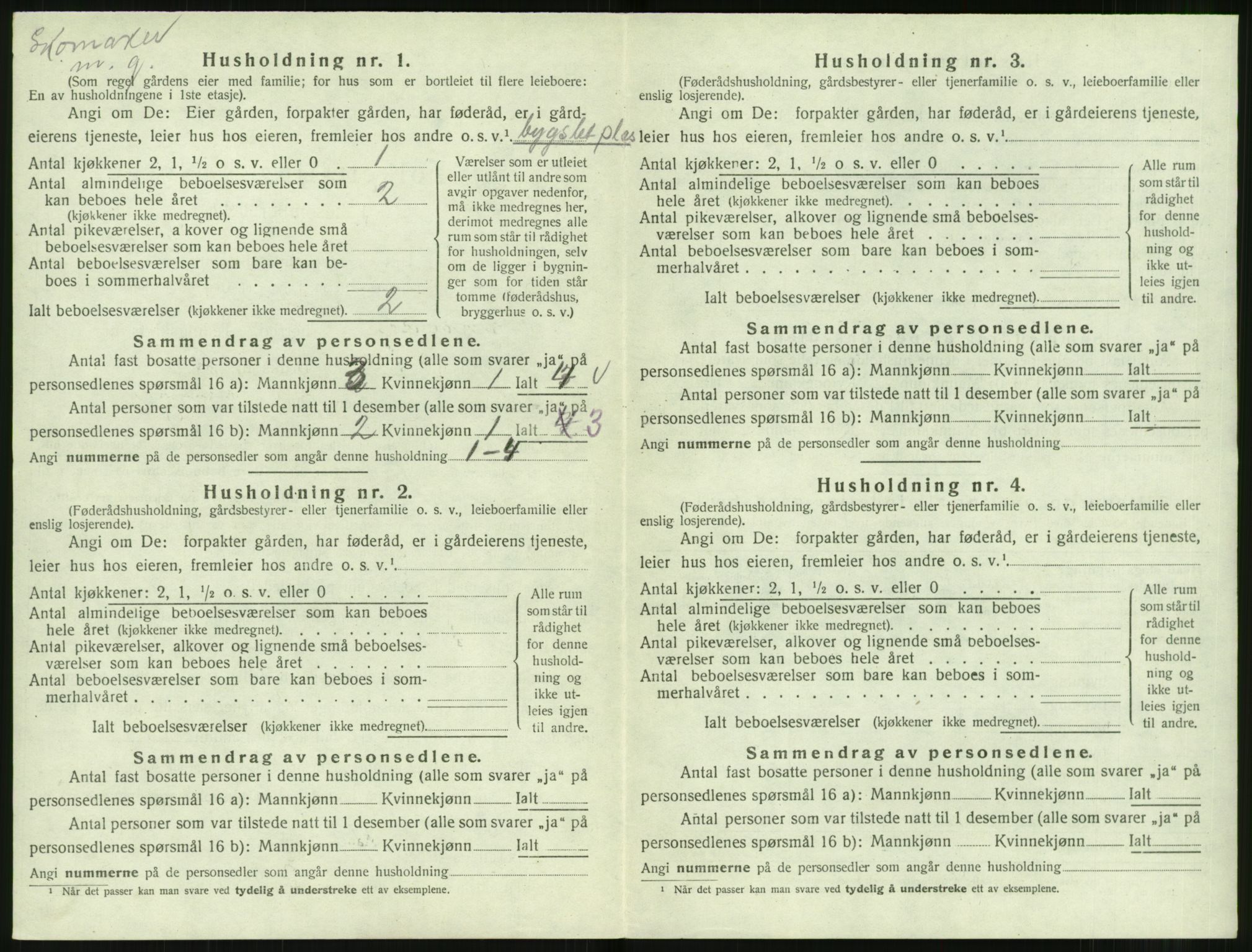 SAT, 1920 census for Norddal, 1920, p. 48