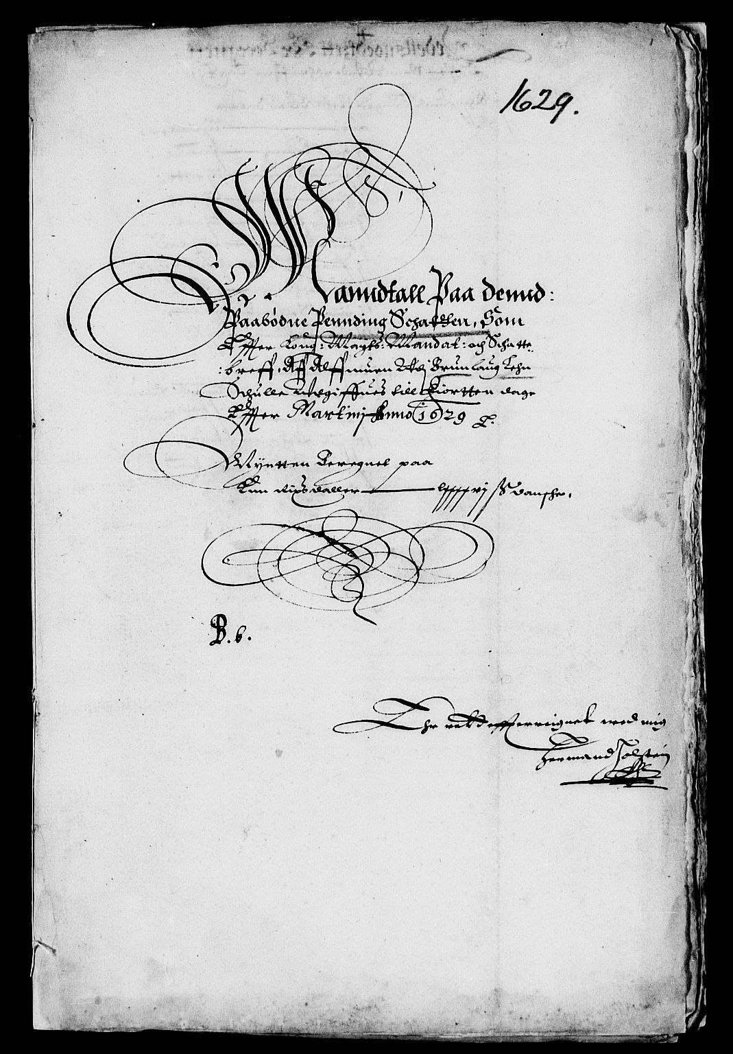 Rentekammeret inntil 1814, Reviderte regnskaper, Lensregnskaper, AV/RA-EA-5023/R/Rb/Rba/L0097: Akershus len, 1629-1630