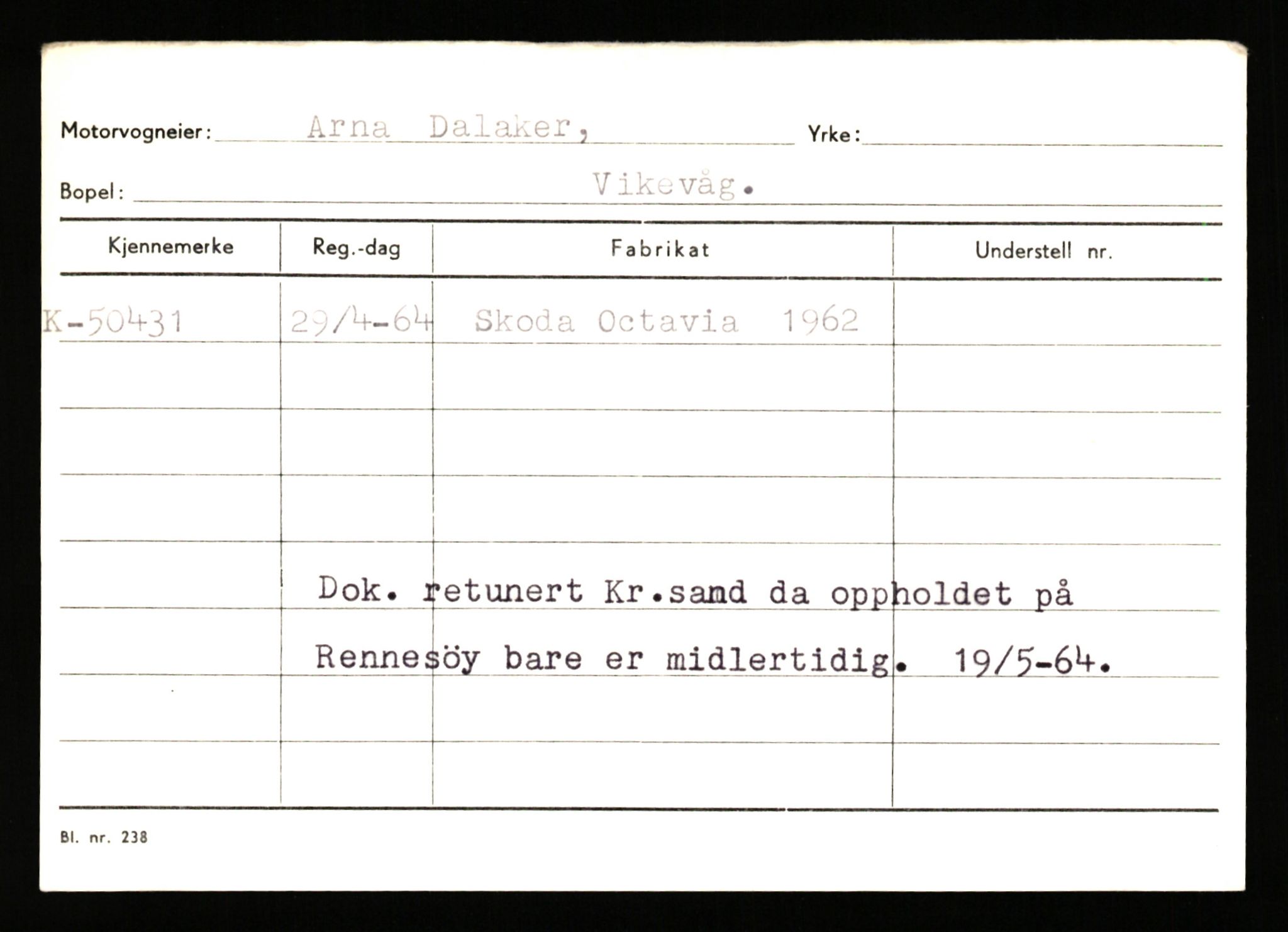 Stavanger trafikkstasjon, AV/SAST-A-101942/0/G/L0007: Registreringsnummer: 49019 - 67460, 1930-1971, p. 311