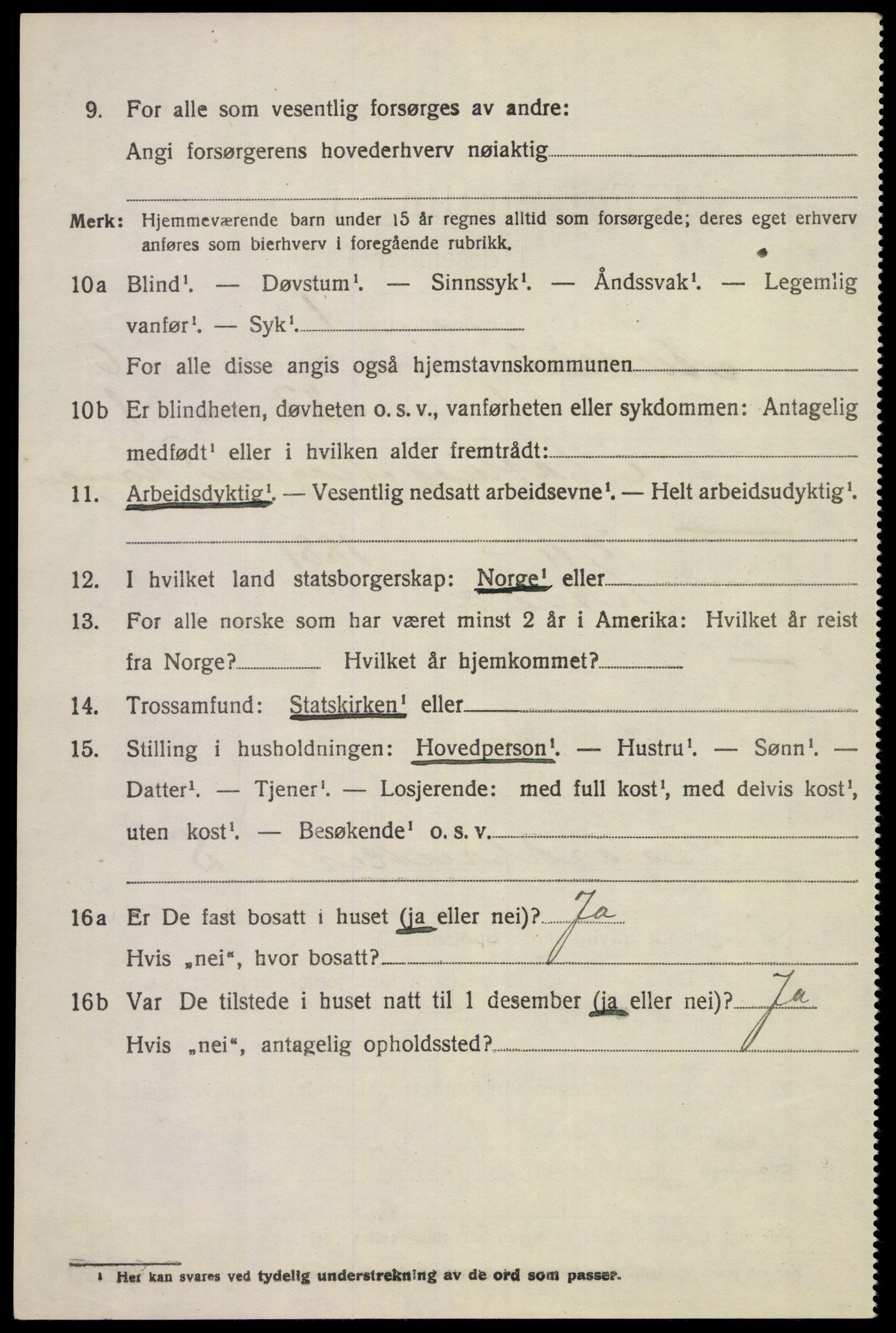 SAKO, 1920 census for Andebu, 1920, p. 2851