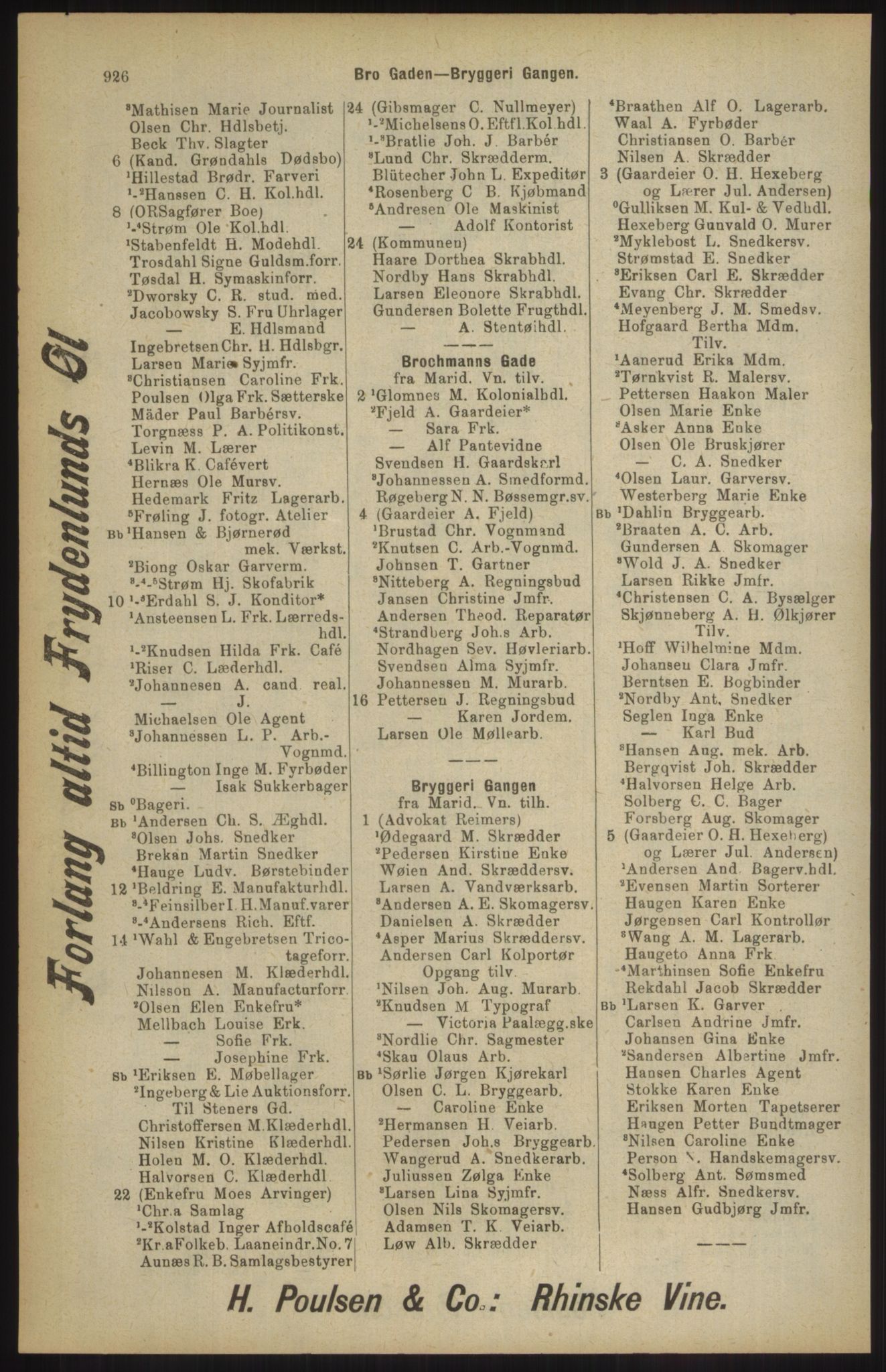 Kristiania/Oslo adressebok, PUBL/-, 1904, p. 926