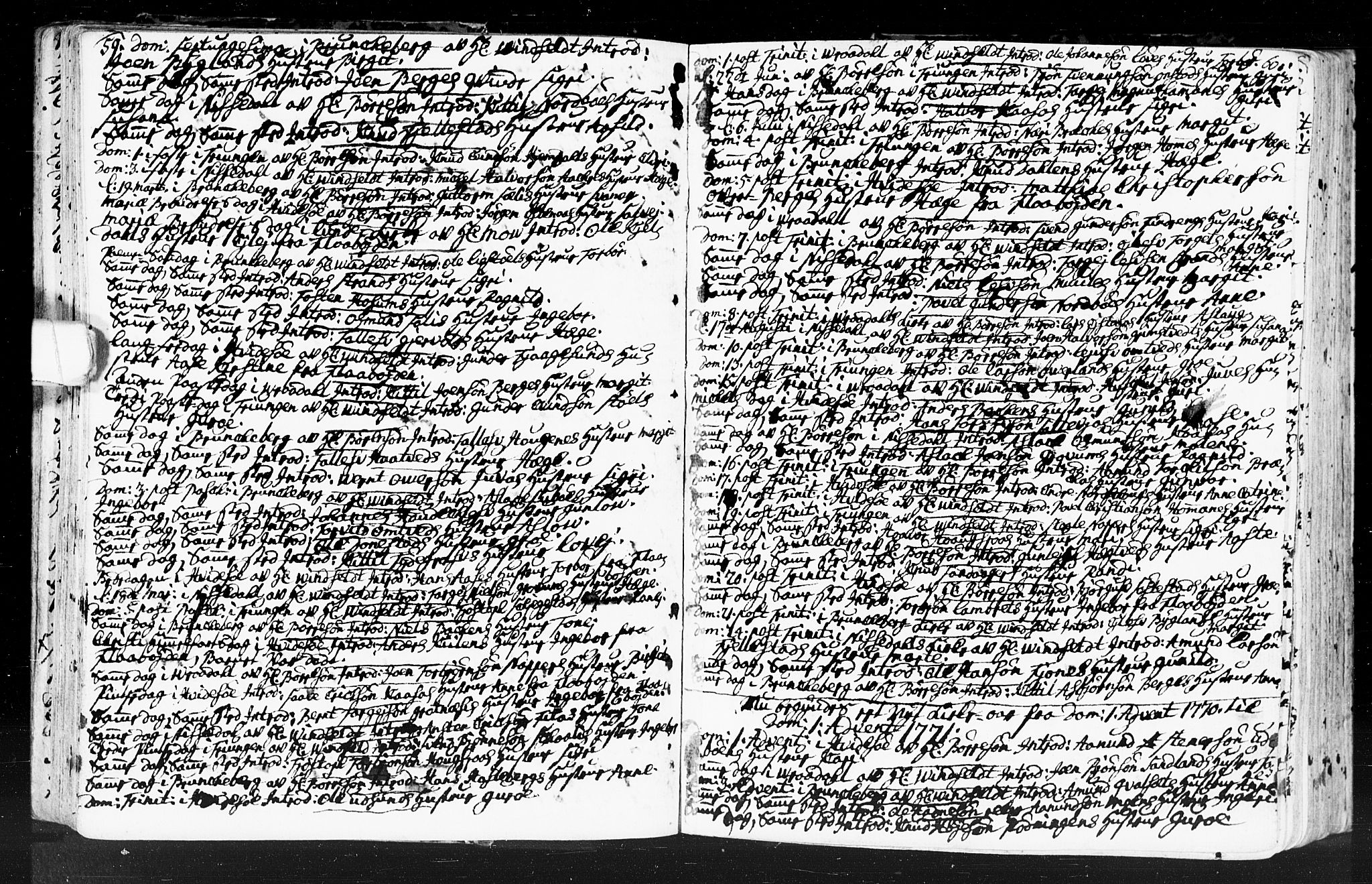 Kviteseid kirkebøker, SAKO/A-276/F/Fa/L0001: Parish register (official) no. I 1, 1754-1773, p. 59-60