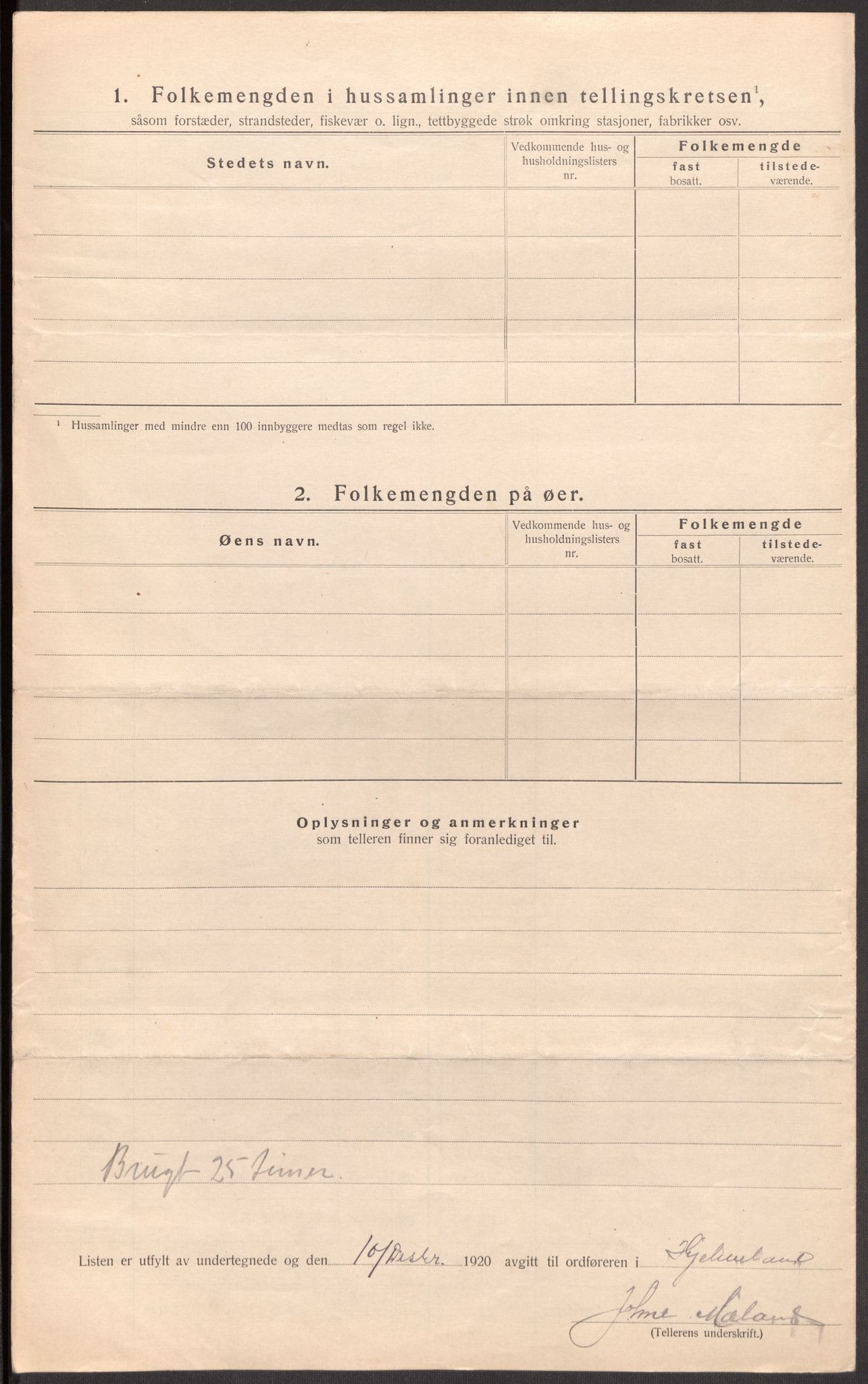 SAST, 1920 census for Hjelmeland, 1920, p. 28