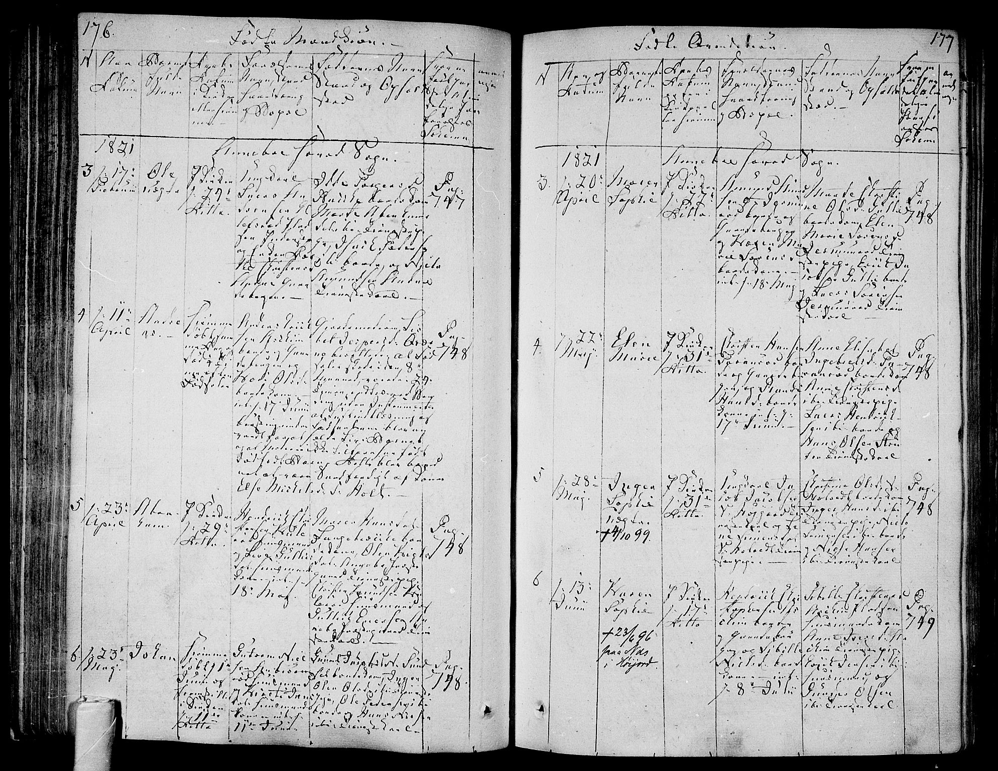 Andebu kirkebøker, AV/SAKO-A-336/F/Fa/L0003: Parish register (official) no. 3 /1, 1803-1828, p. 176-177