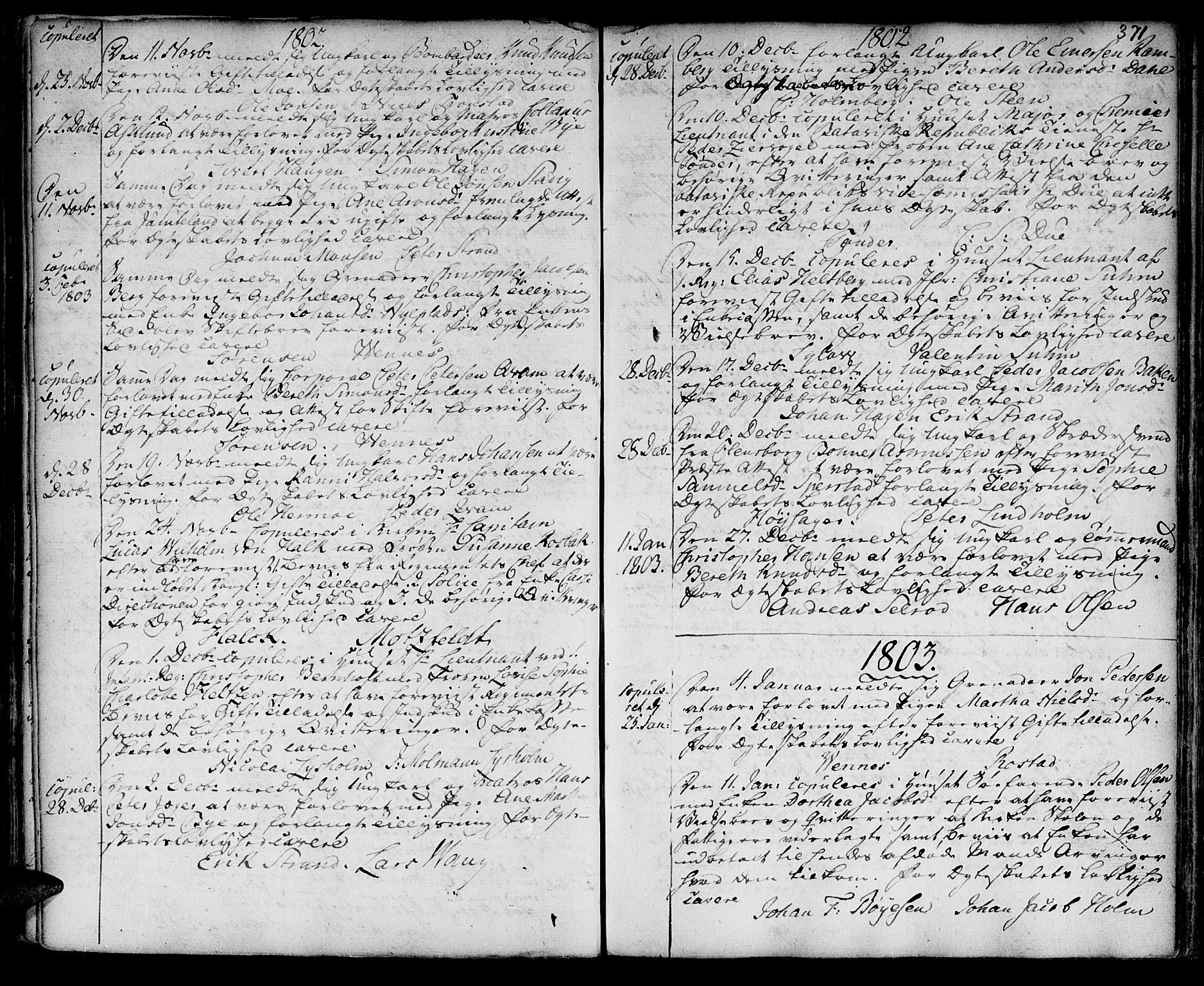 Ministerialprotokoller, klokkerbøker og fødselsregistre - Sør-Trøndelag, SAT/A-1456/601/L0038: Parish register (official) no. 601A06, 1766-1877, p. 371