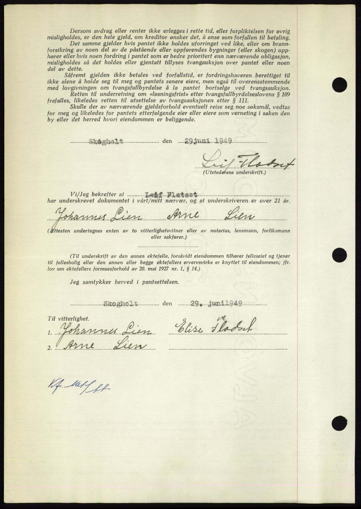 Nordmøre sorenskriveri, AV/SAT-A-4132/1/2/2Ca: Mortgage book no. B102, 1949-1949, Diary no: : 1847/1949