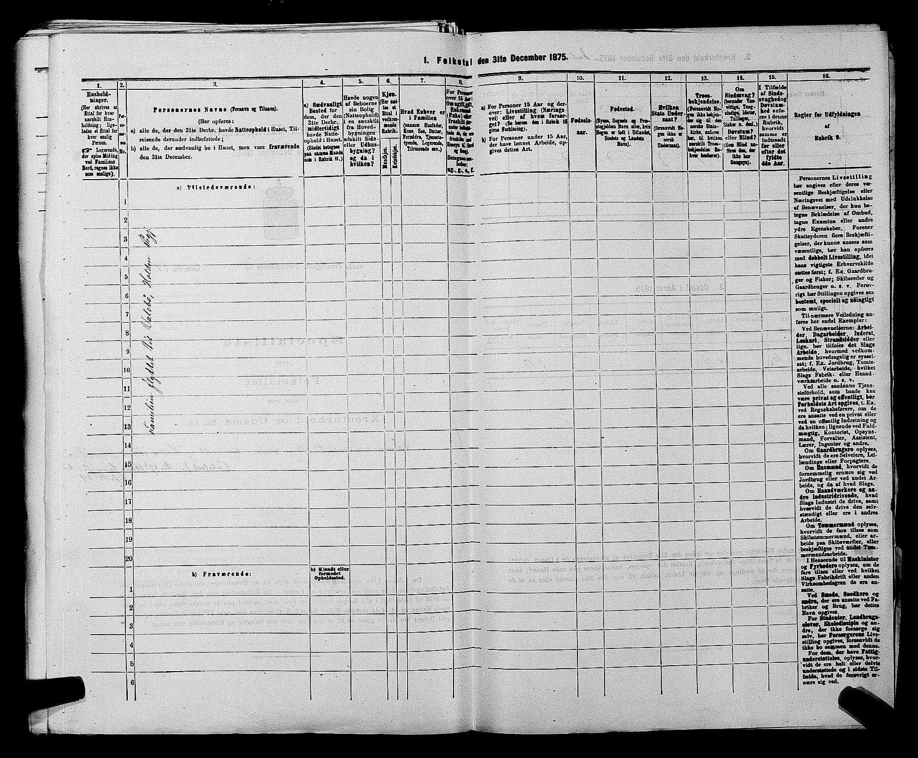 SAKO, 1875 census for 0822P Sauherad, 1875, p. 817